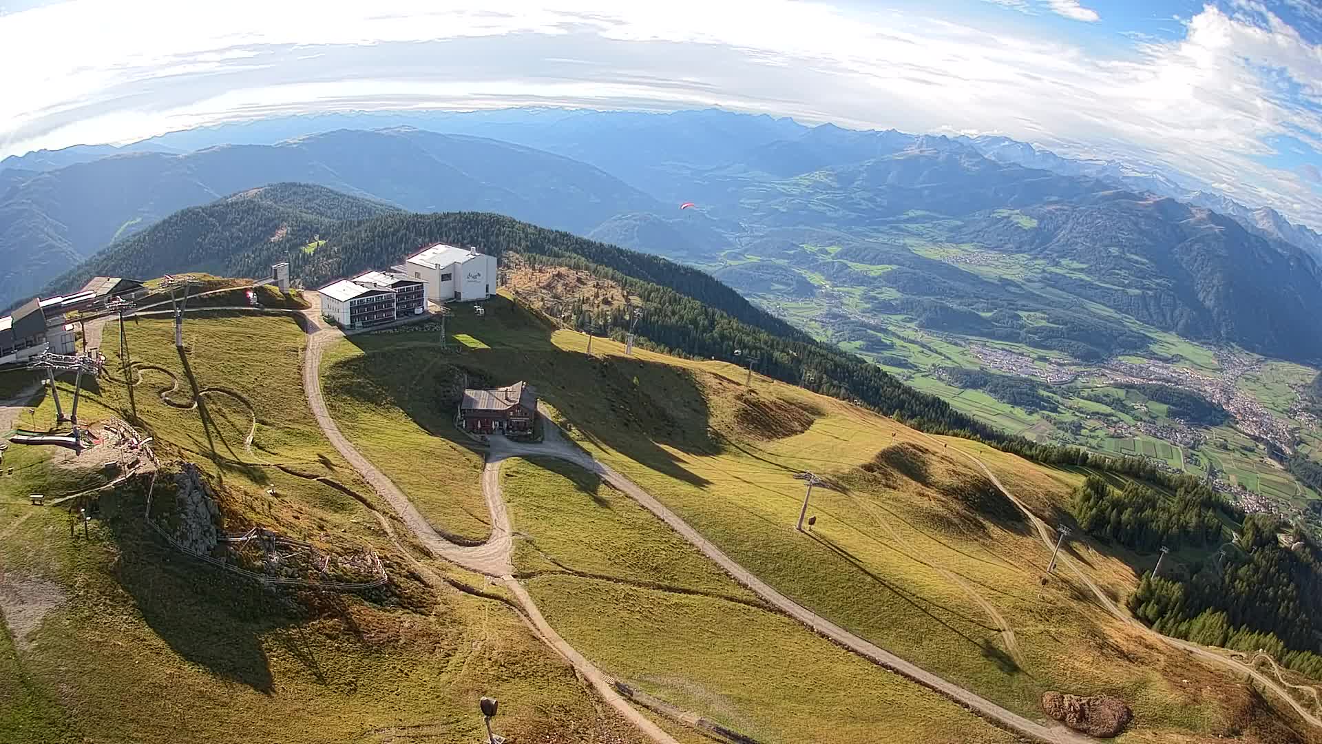Kronplatz peak Ski resort | view to Bruneck