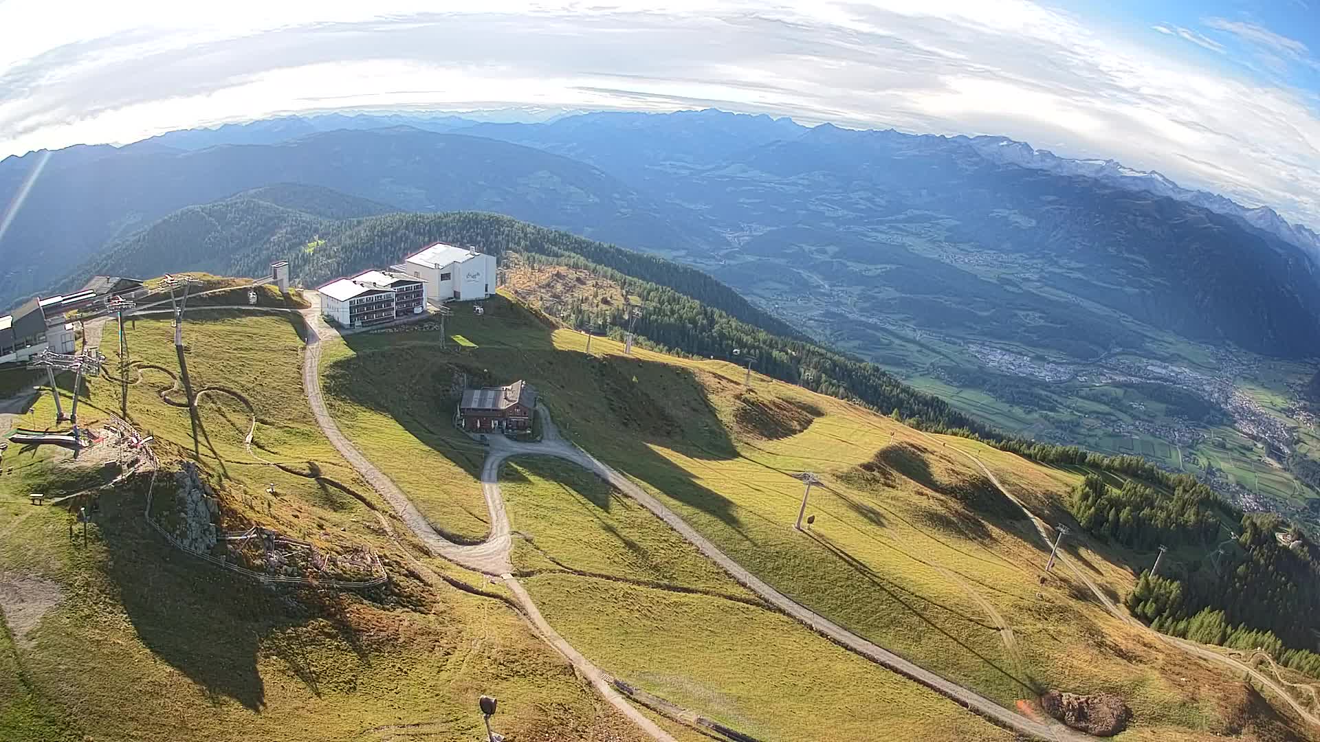 Skigebiet Kronplatz Gipfel | Blick auf Bruneck