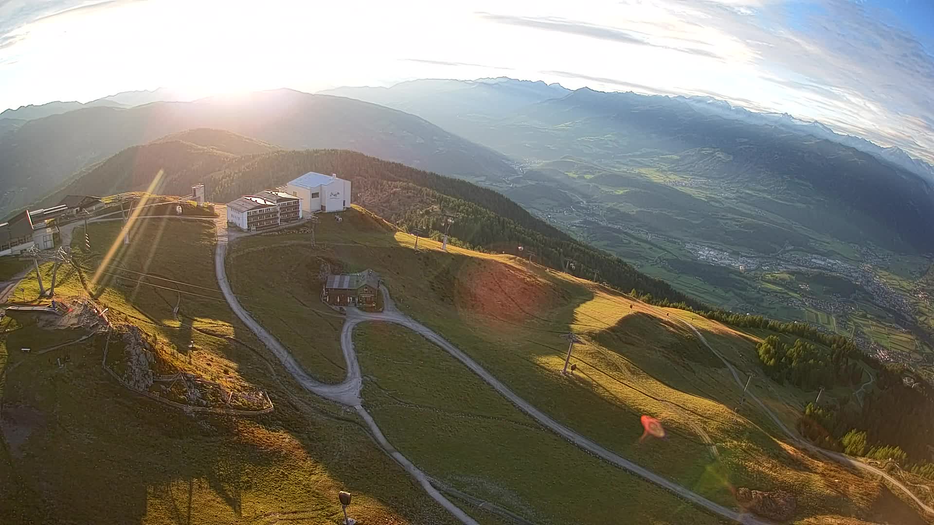 Station de ski Kronplatz sommet | vue sur Brunico