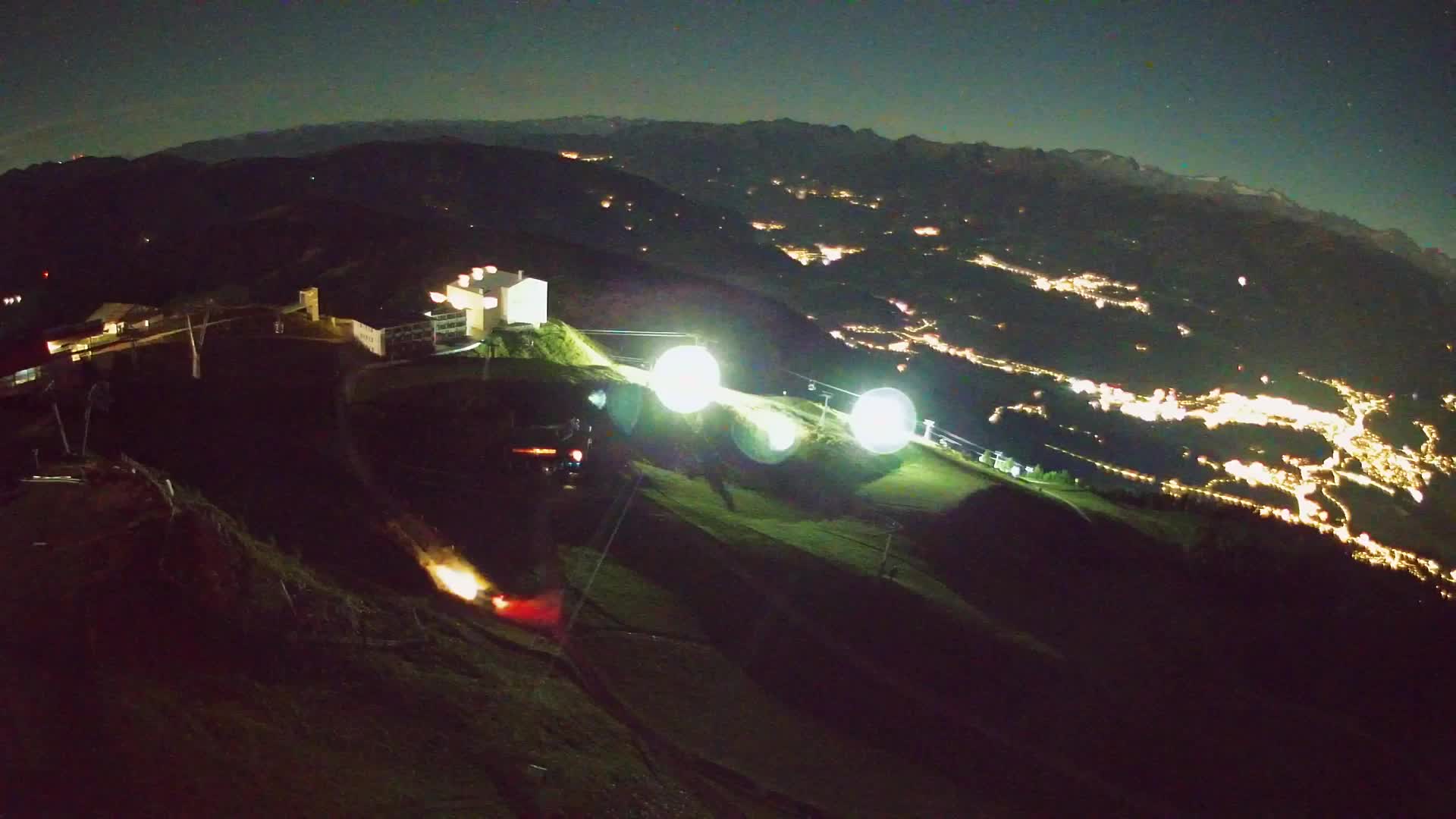 Station de ski Kronplatz sommet | vue sur Brunico