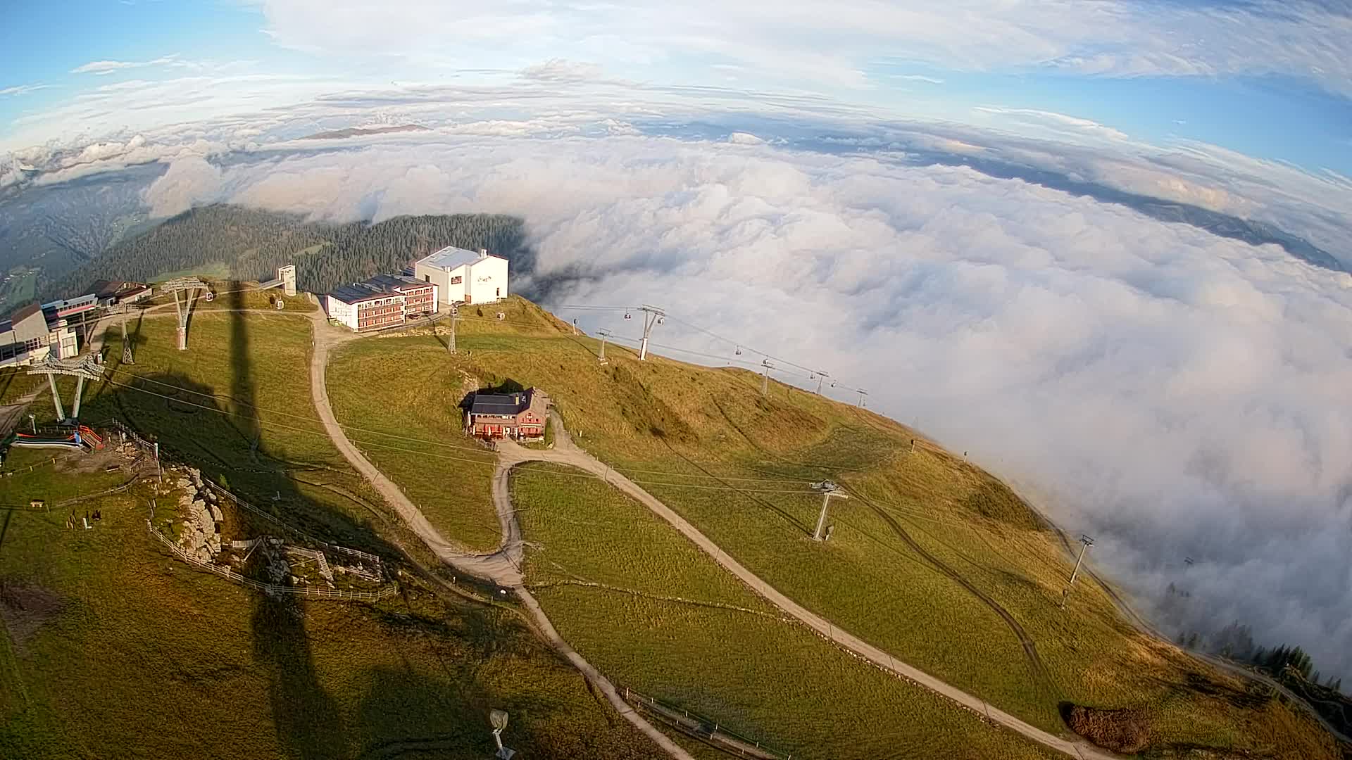 Kronplatz peak Ski resort | view to Bruneck