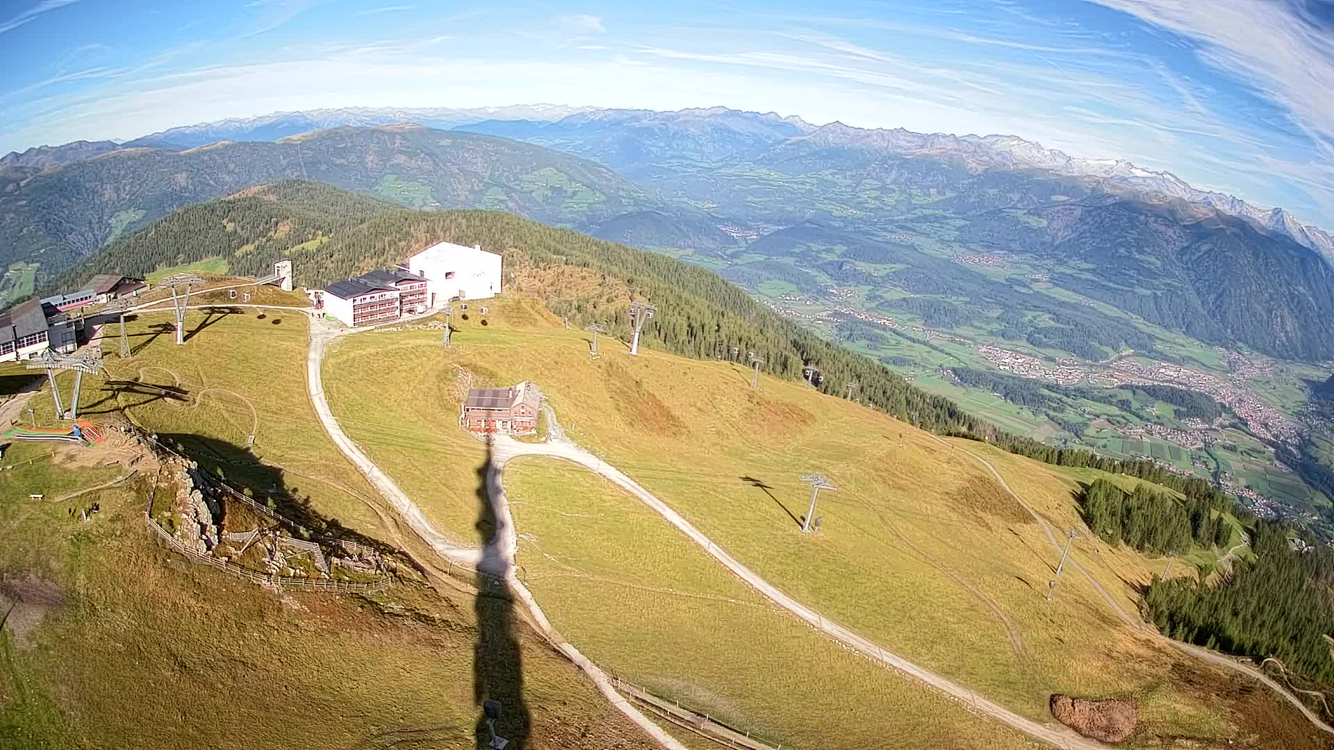 Kronplatz peak Ski resort | view to Bruneck