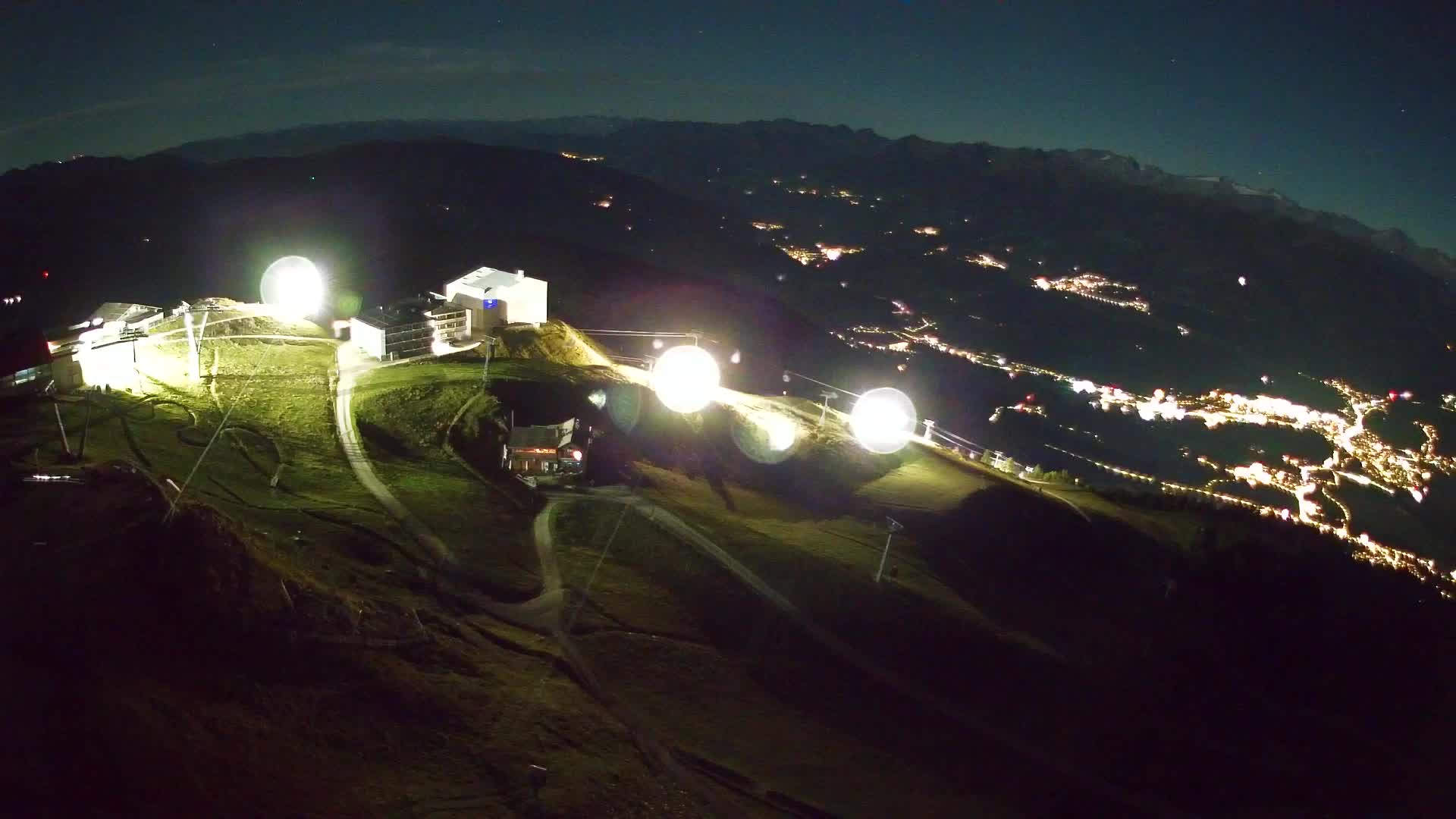 Station de ski Kronplatz sommet | vue sur Brunico
