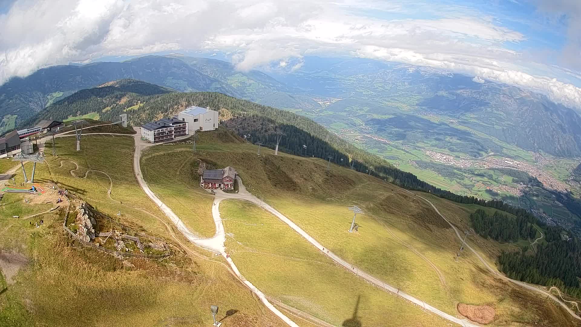Smučišče Kronplatz – vrh | pogled na Bruneck