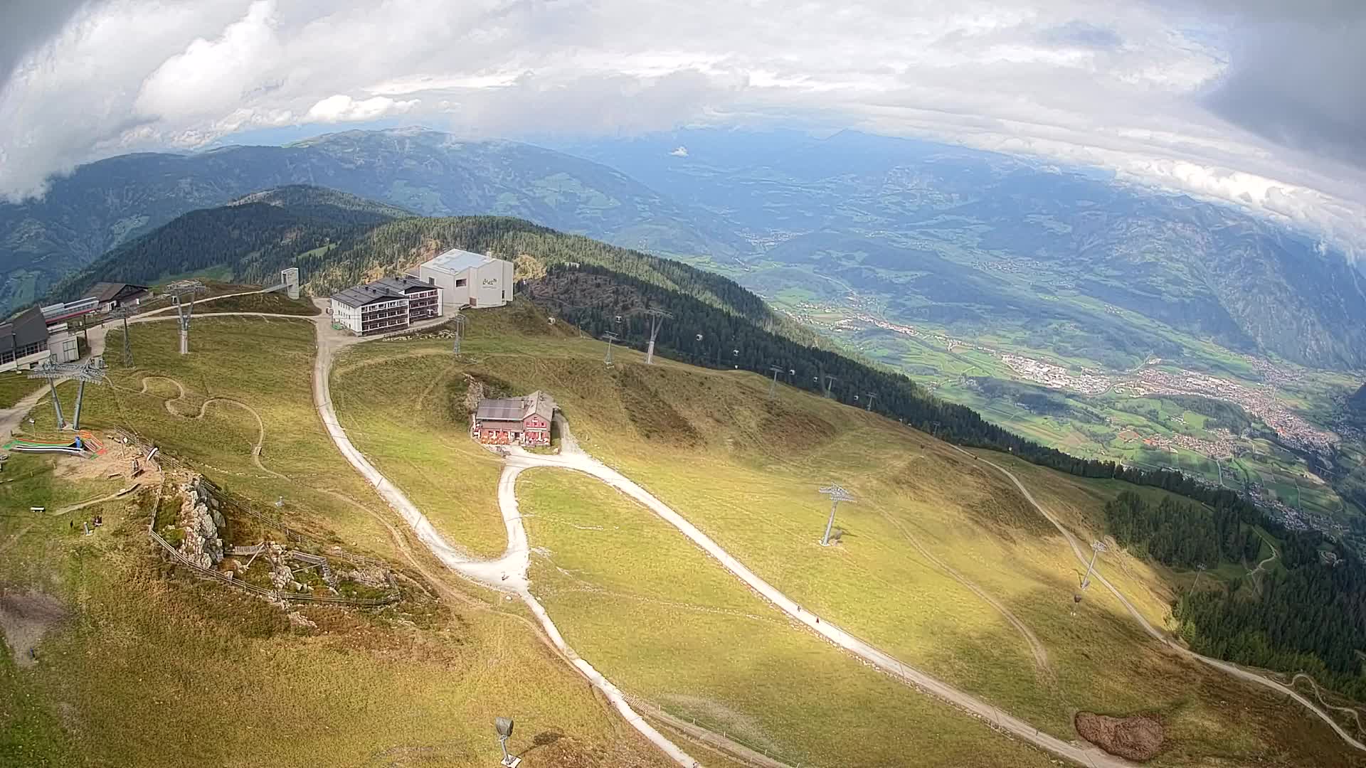Kronplatz peak Ski resort | view to Bruneck