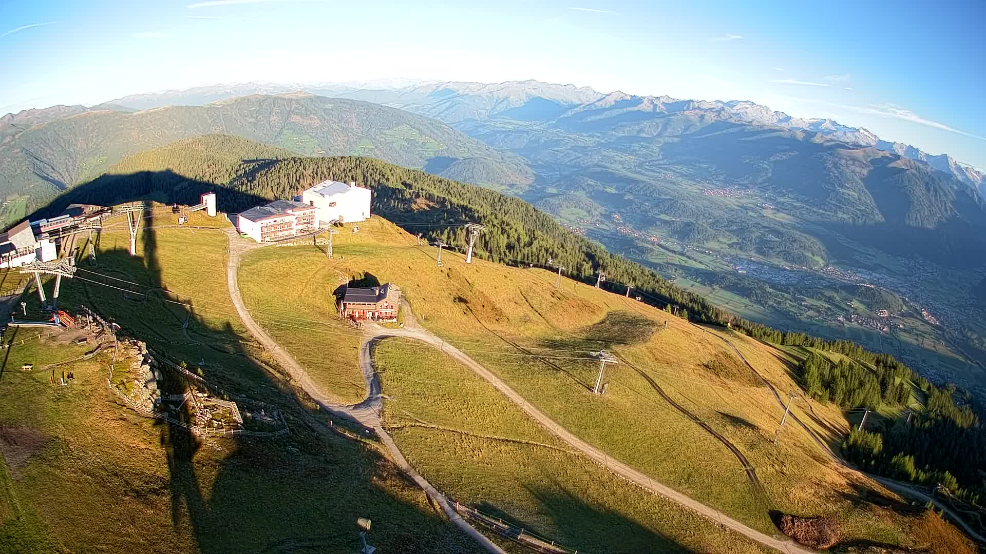 Skigebiet Kronplatz Gipfel | Blick auf Bruneck