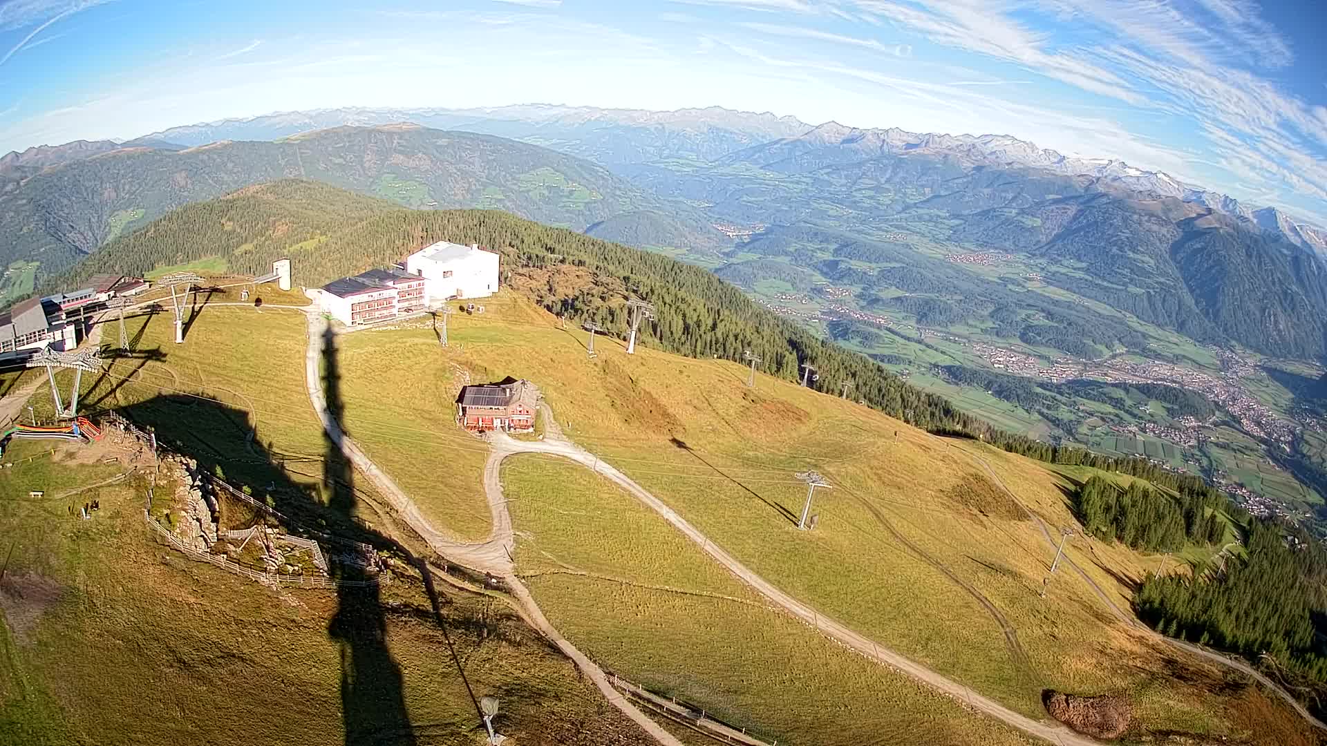 Skigebiet Kronplatz Gipfel | Blick auf Bruneck