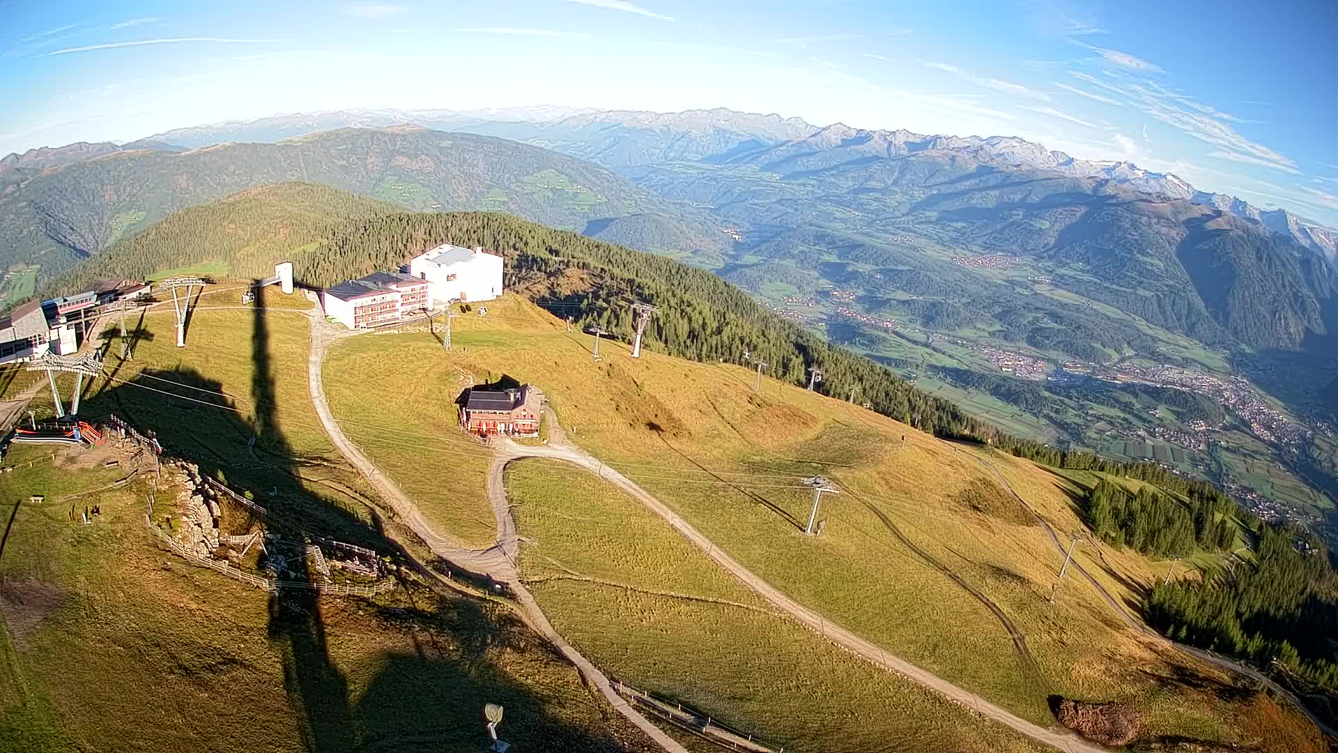 Kronplatz peak Ski resort | view to Bruneck