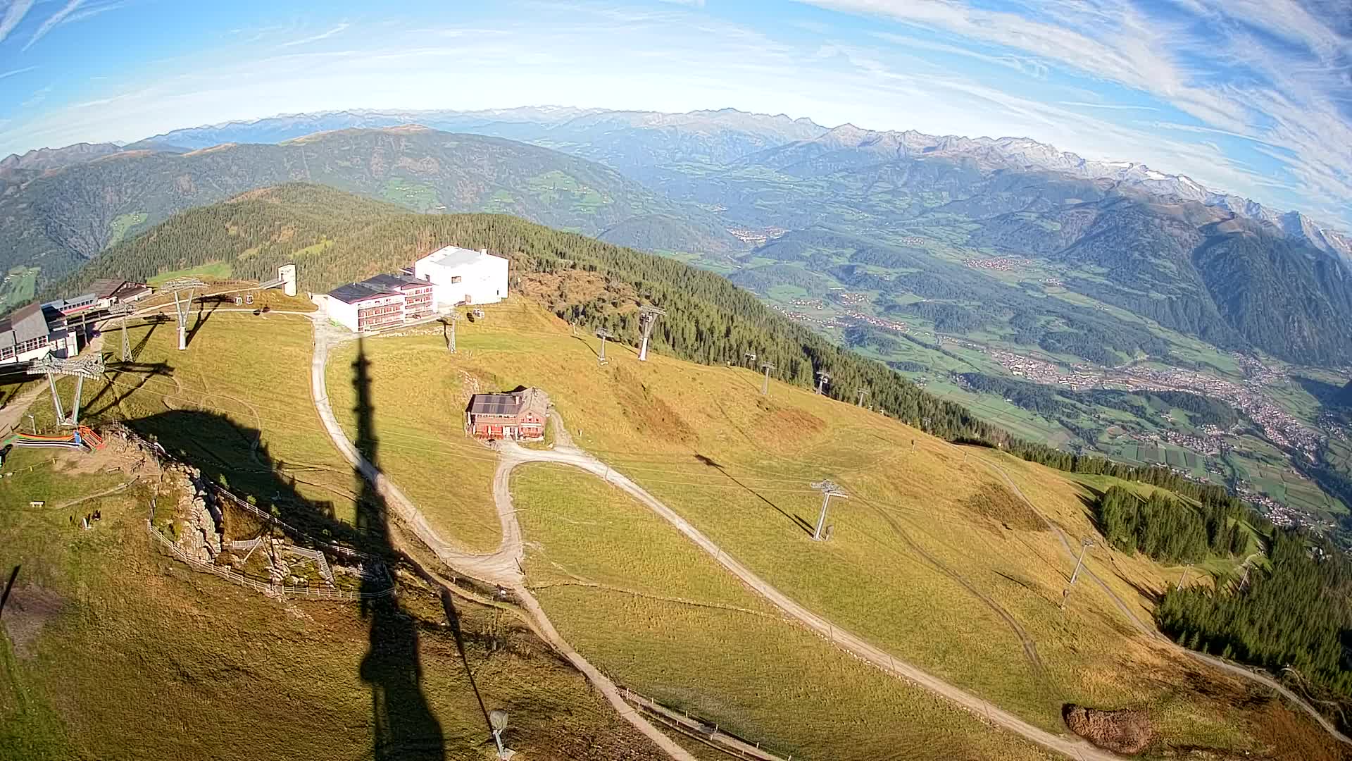Station de ski Kronplatz sommet | vue sur Brunico