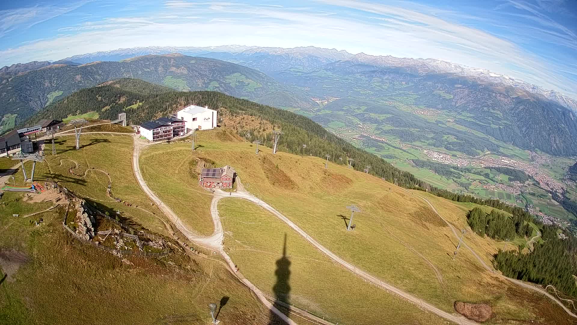 Skigebiet Kronplatz Gipfel | Blick auf Bruneck