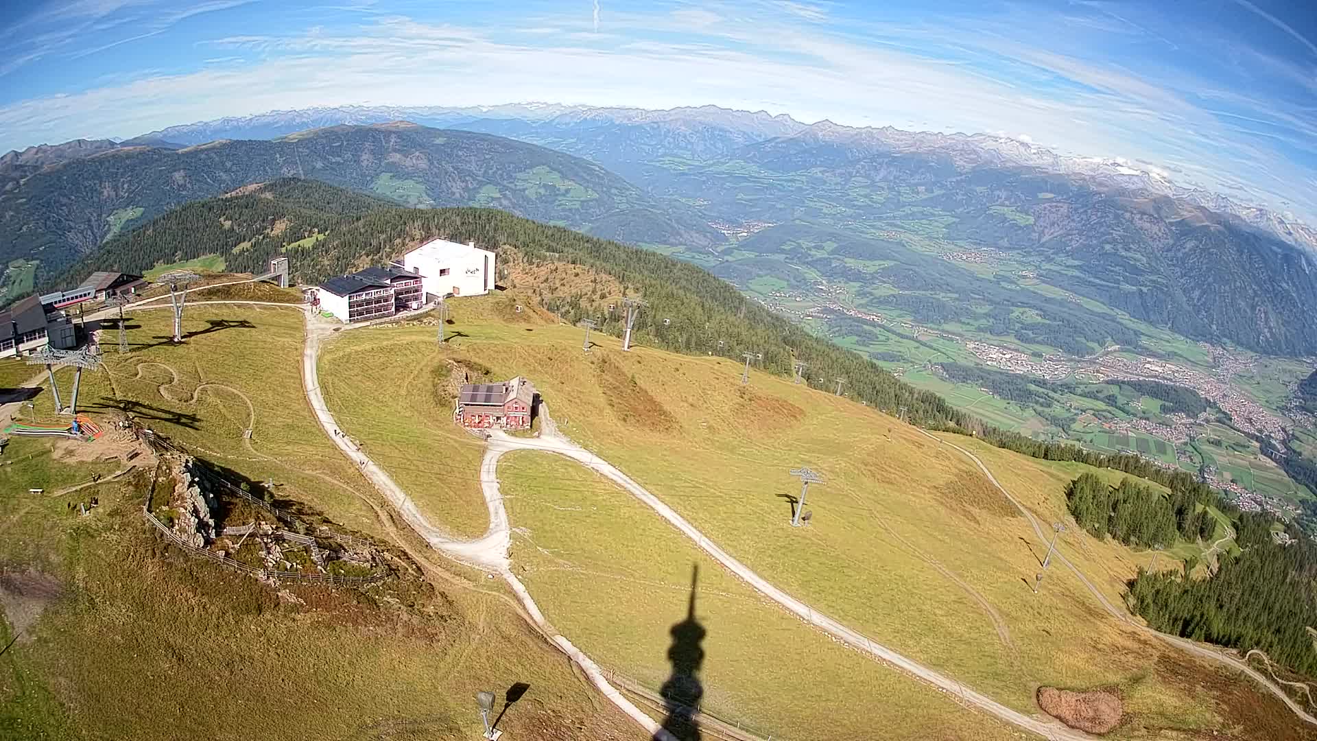 Skigebiet Kronplatz Gipfel | Blick auf Bruneck