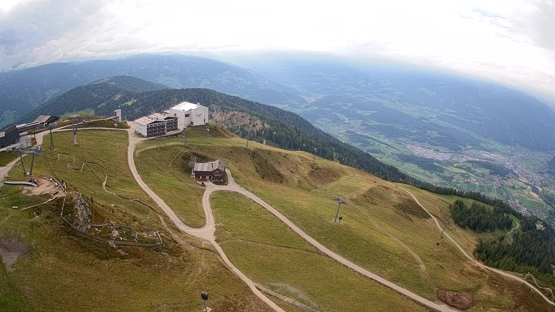Kronplatz peak Ski resort | view to Bruneck