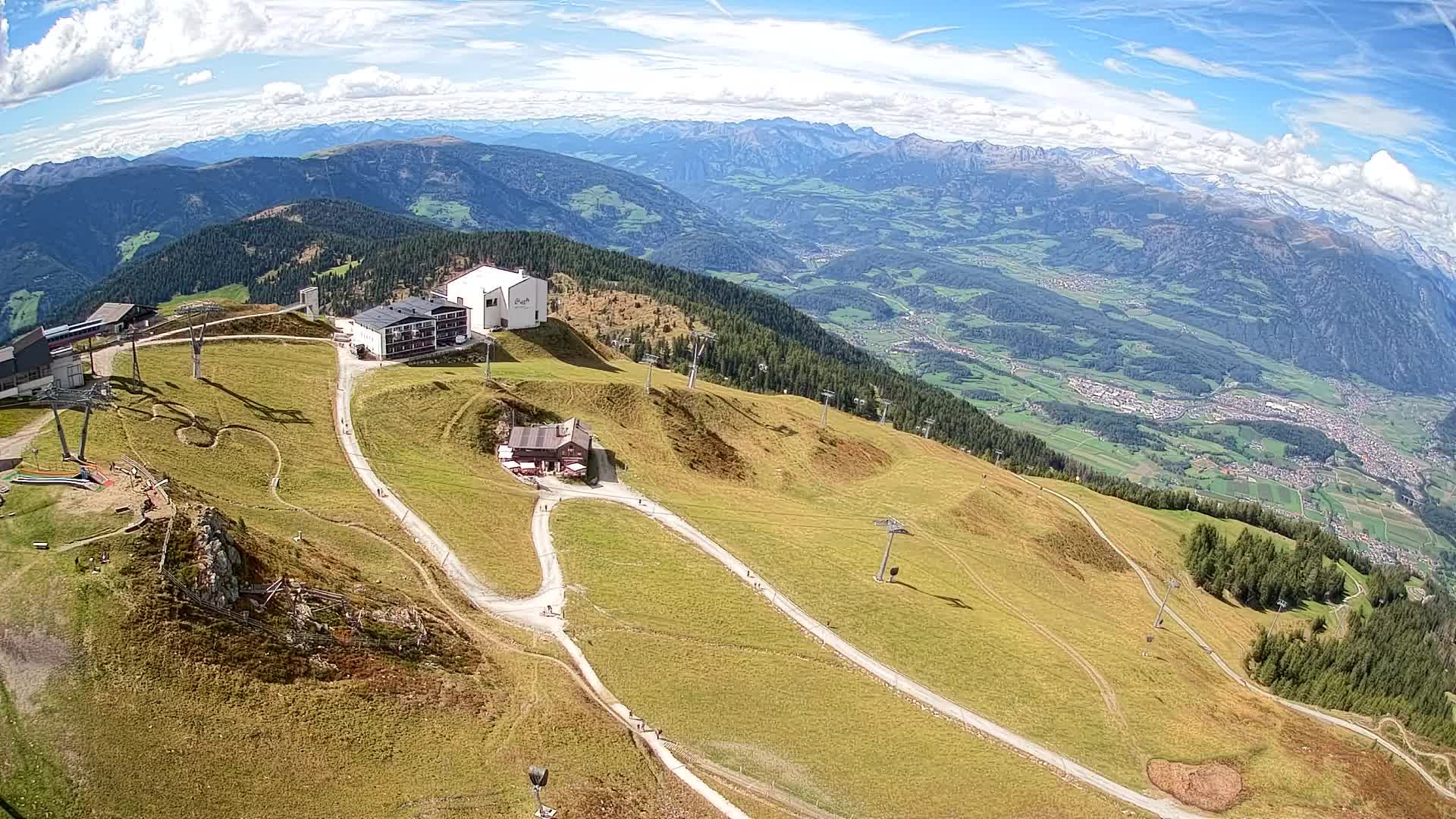 Station de ski Kronplatz sommet | vue sur Brunico