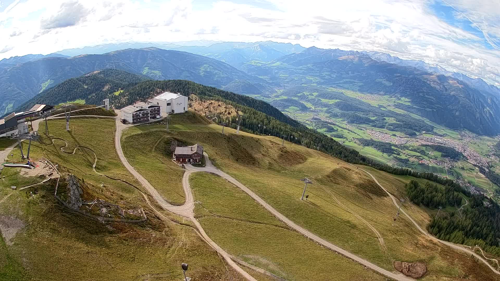 Smučišče Kronplatz – vrh | pogled na Bruneck