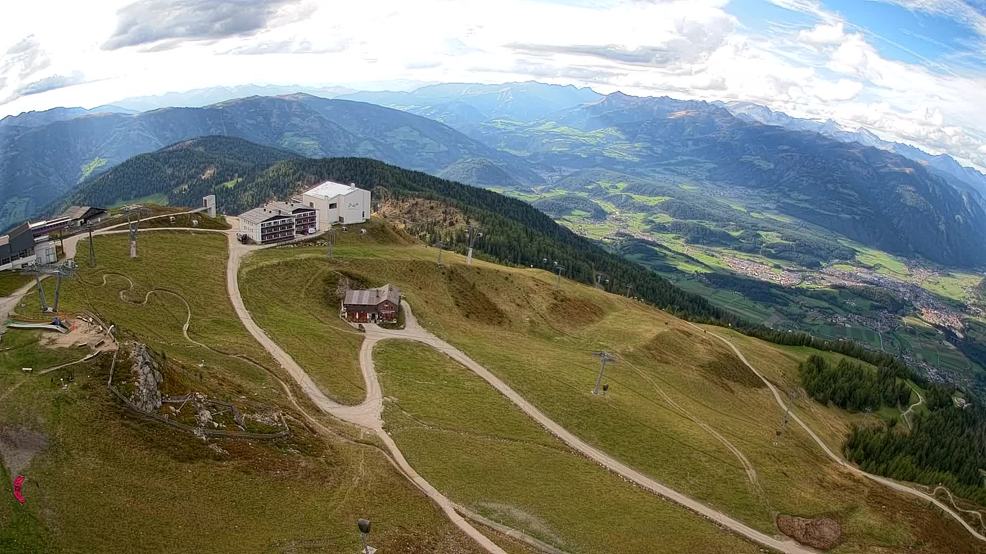 Skigebiet Kronplatz Gipfel | Blick auf Bruneck