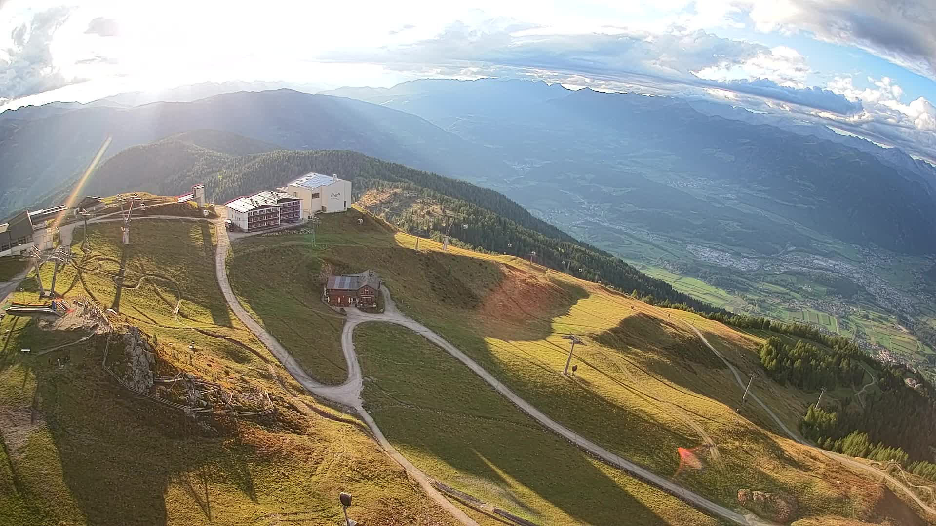 Kronplatz peak Ski resort | view to Bruneck