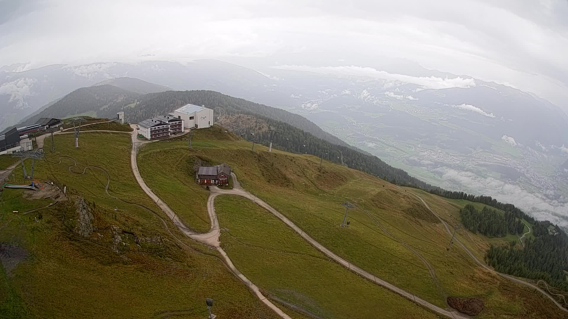 Kronplatz peak Ski resort | view to Bruneck