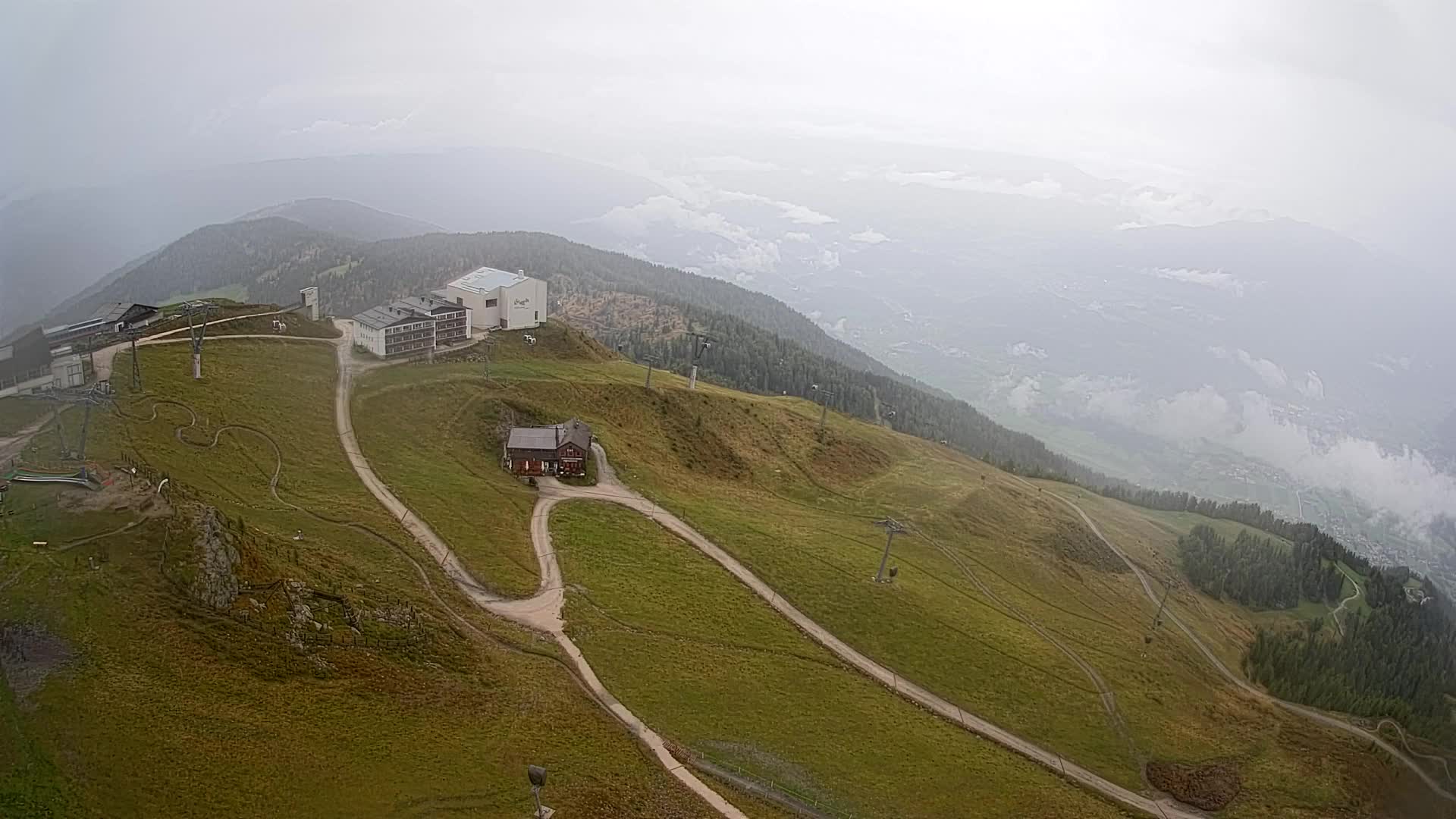 Station de ski Kronplatz sommet | vue sur Brunico