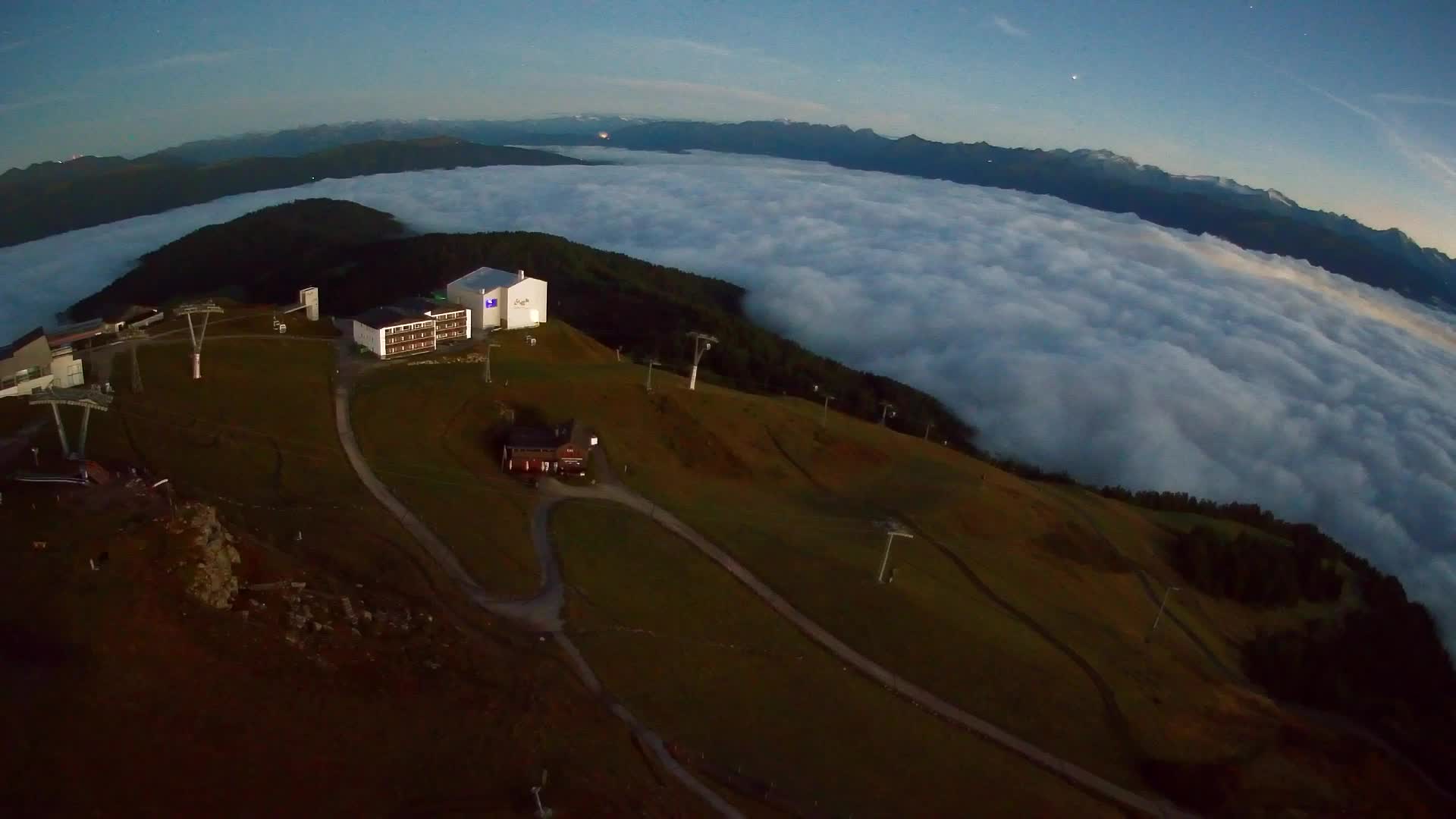 Kronplatz peak Ski resort | view to Bruneck
