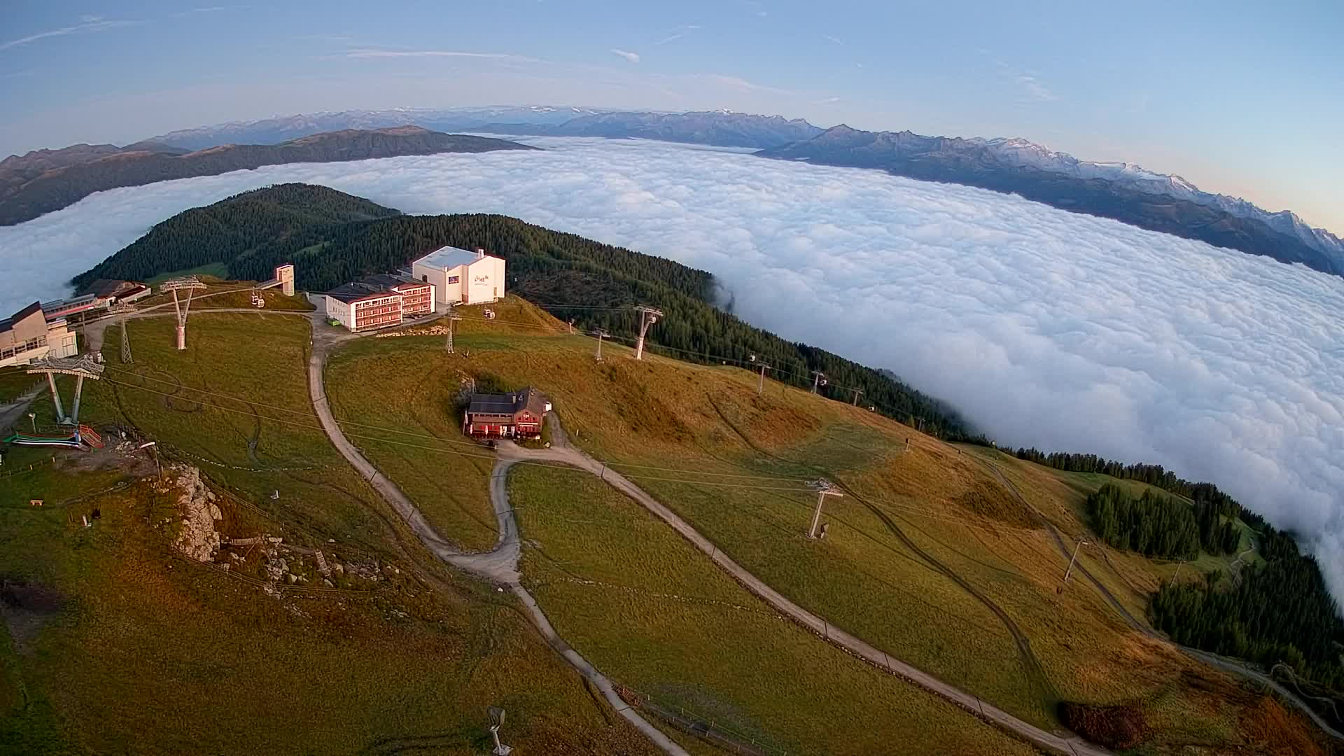 Kronplatz peak Ski resort | view to Bruneck