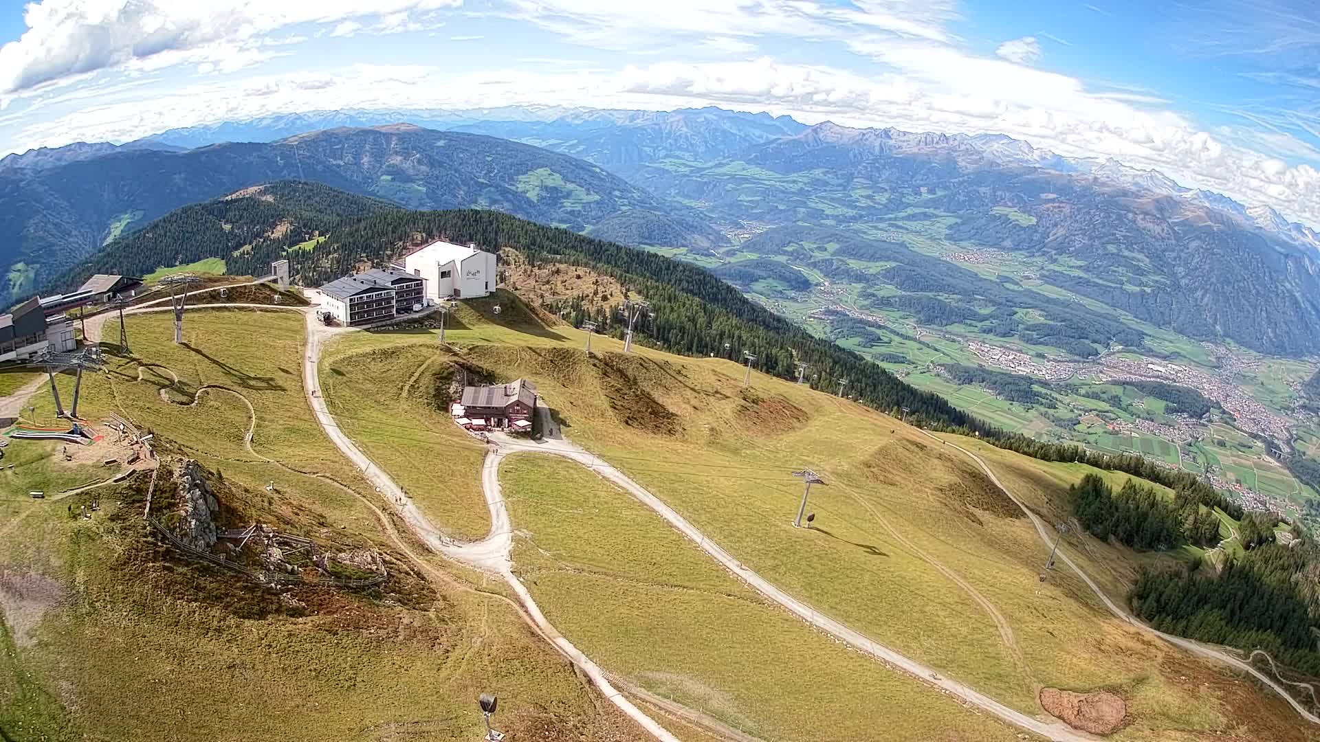 Kronplatz peak Ski resort | view to Bruneck