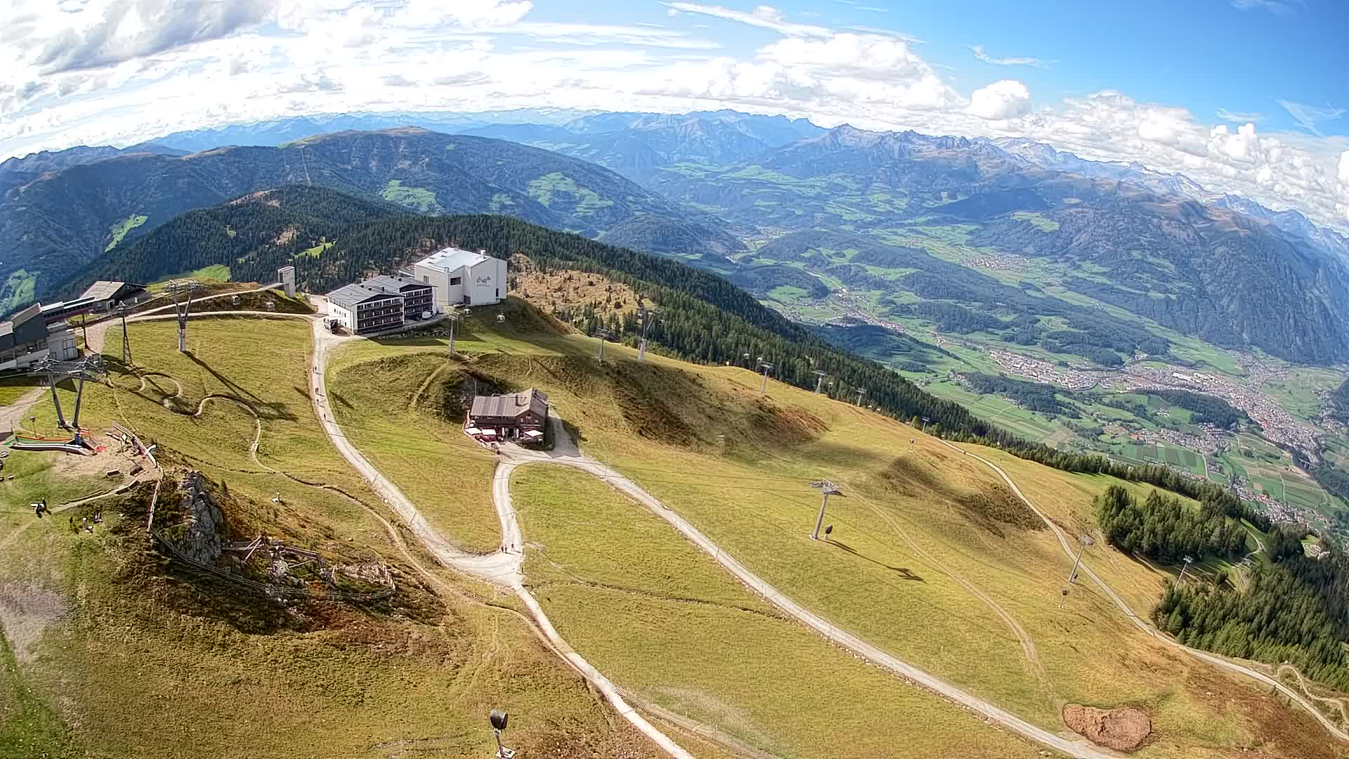 Kronplatz peak Ski resort | view to Bruneck