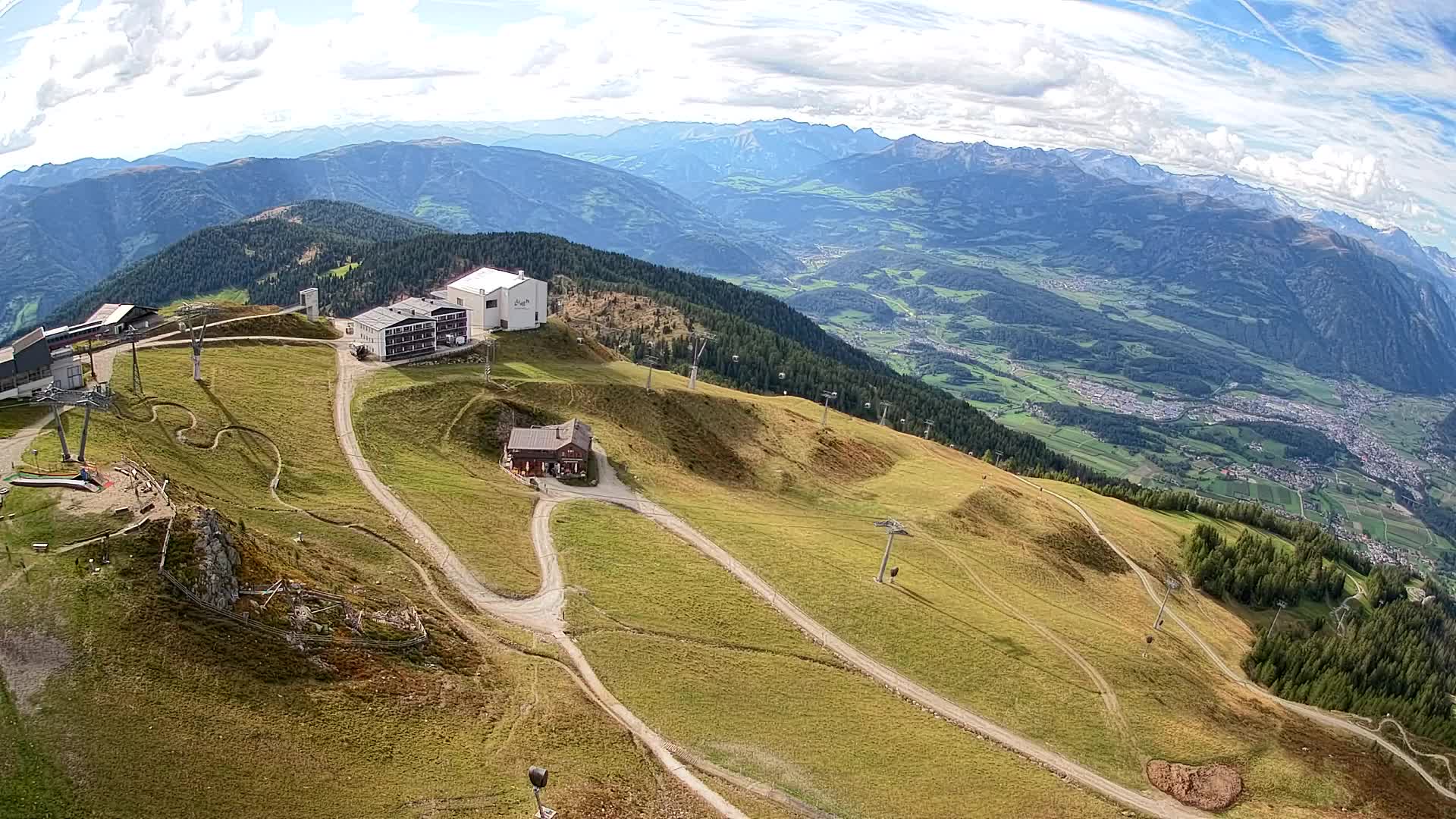 Kronplatz peak Ski resort | view to Bruneck