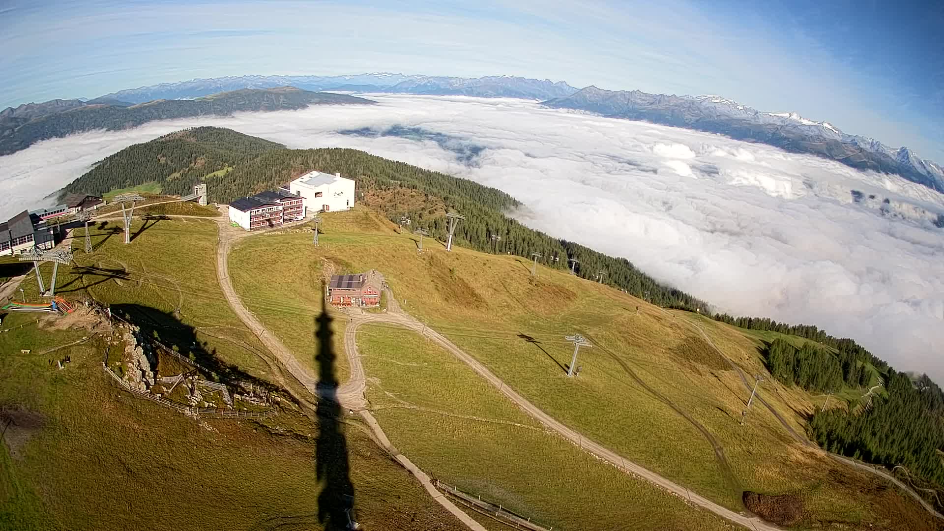 Kronplatz peak Ski resort | view to Bruneck