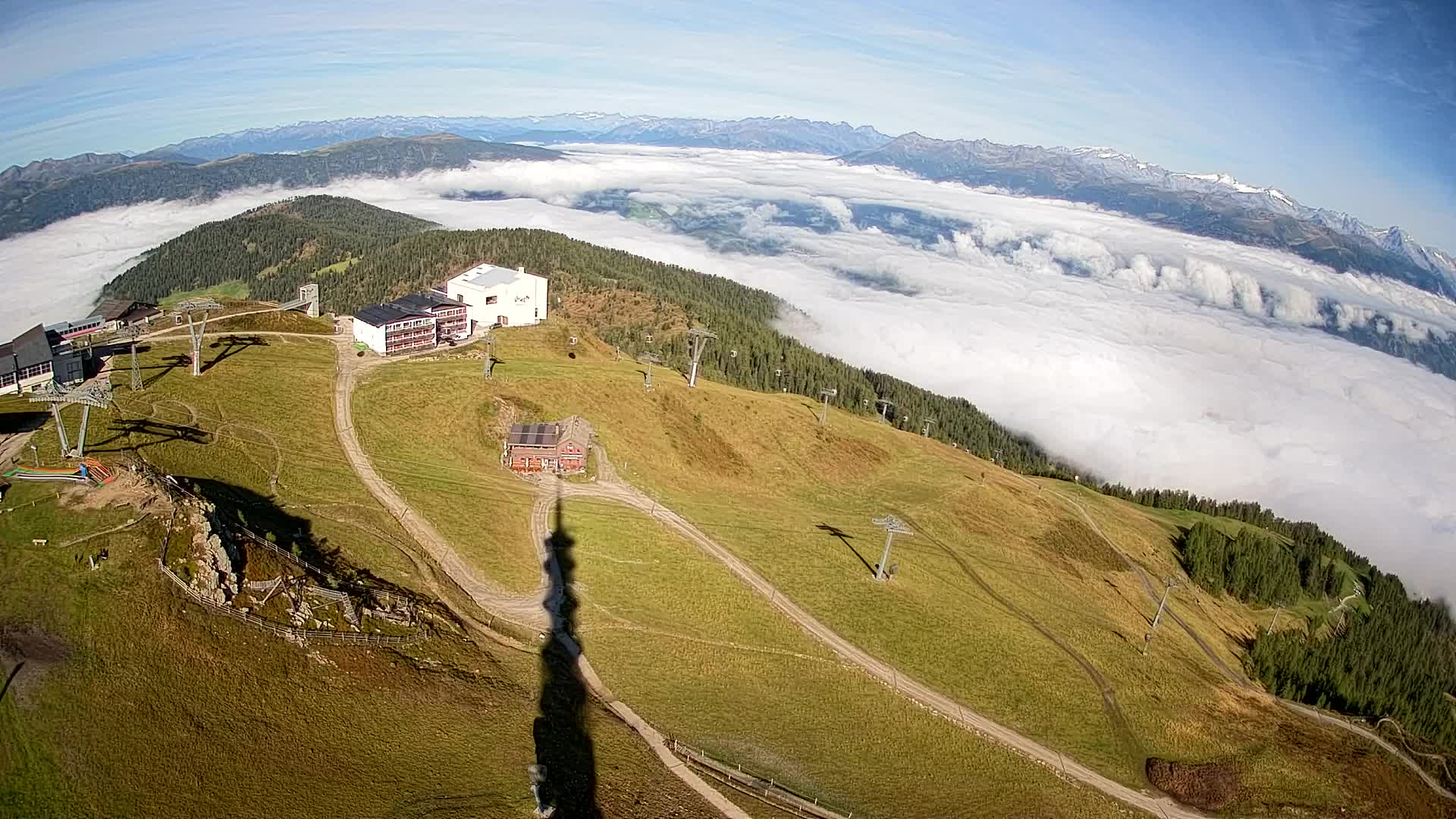 Stazione sciistica di Plan de Corones | vista su Brunico