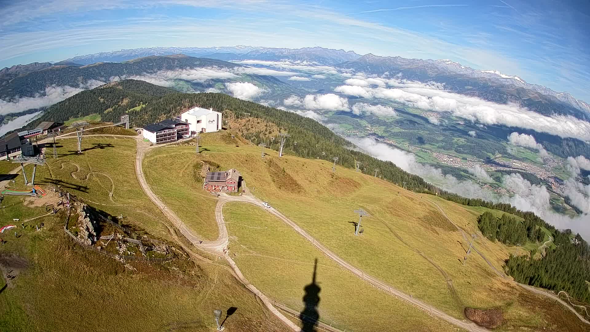 Kronplatz peak Ski resort | view to Bruneck
