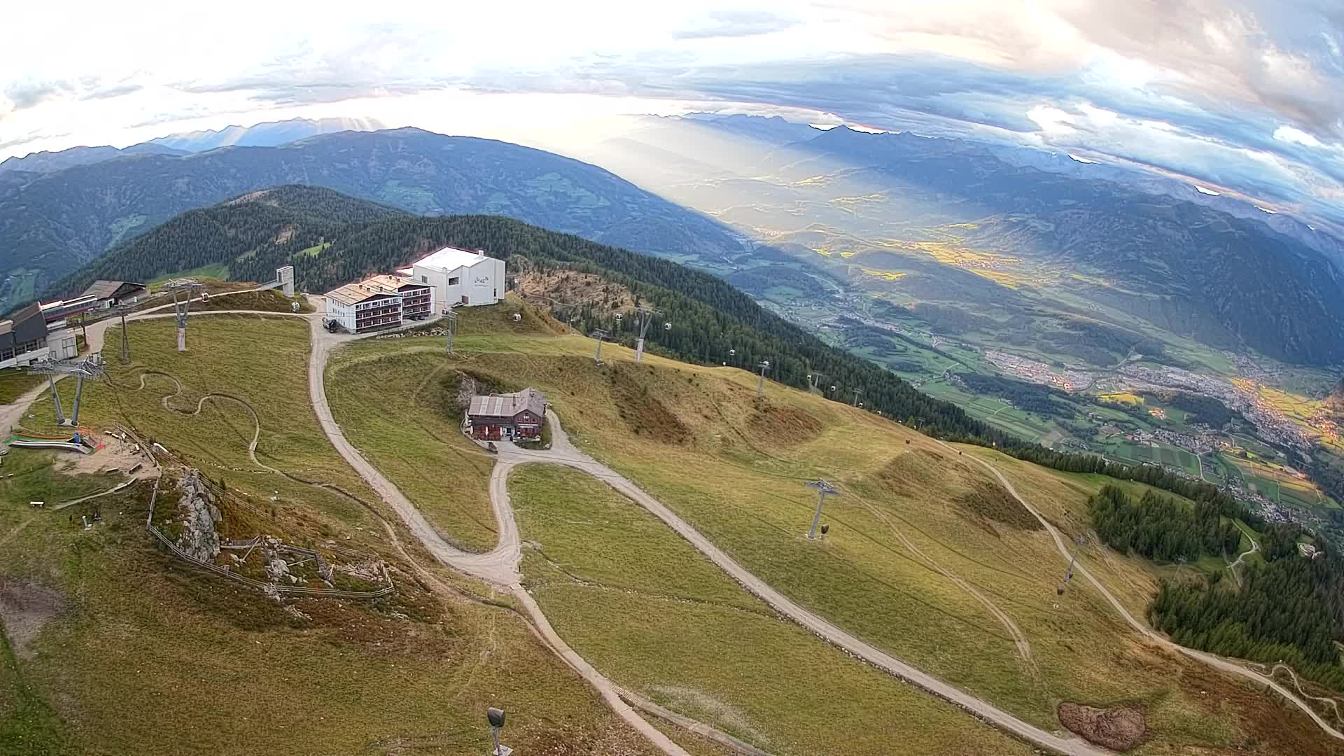 Kronplatz peak Ski resort | view to Bruneck