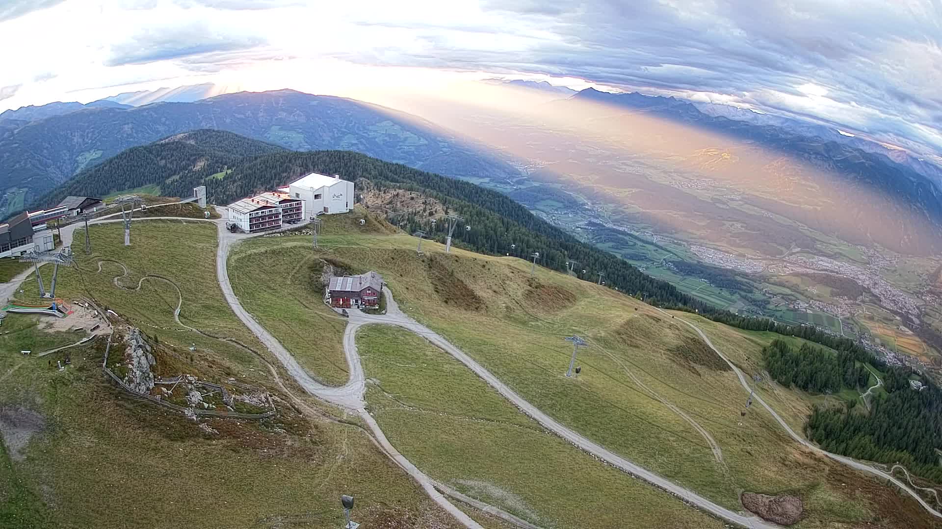 Kronplatz peak Ski resort | view to Bruneck
