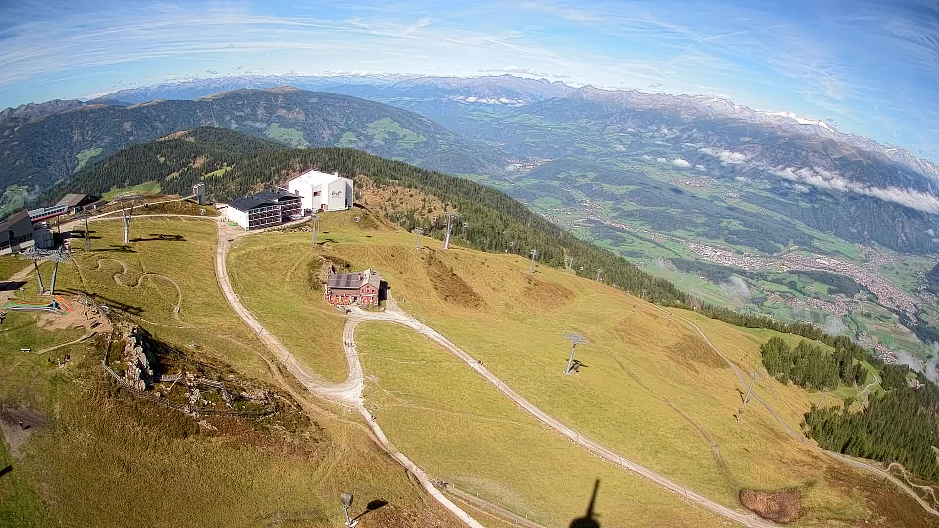 Skigebiet Kronplatz Gipfel | Blick auf Bruneck