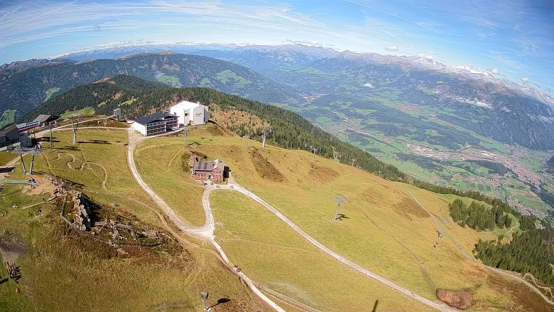 Station de ski Kronplatz sommet | vue sur Brunico