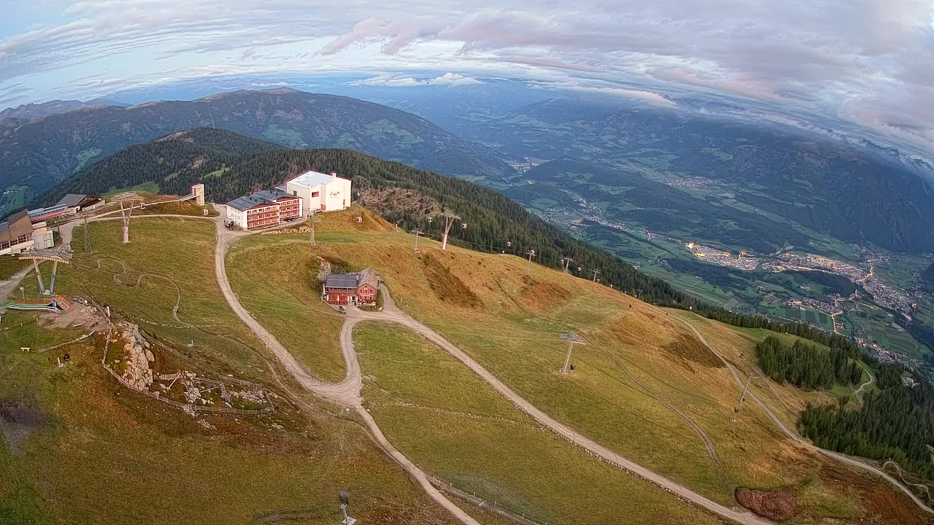 Kronplatz peak Ski resort | view to Bruneck