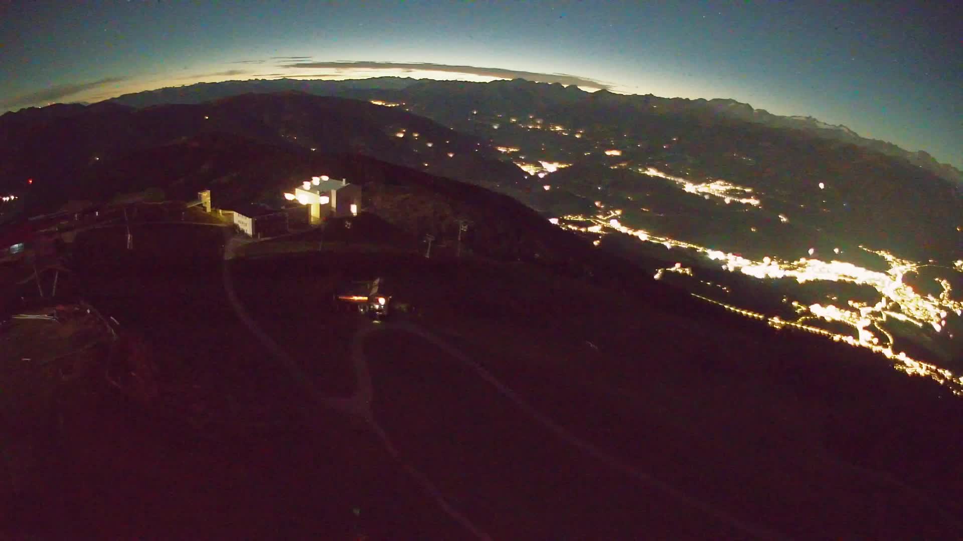 Skigebiet Kronplatz Gipfel | Blick auf Bruneck