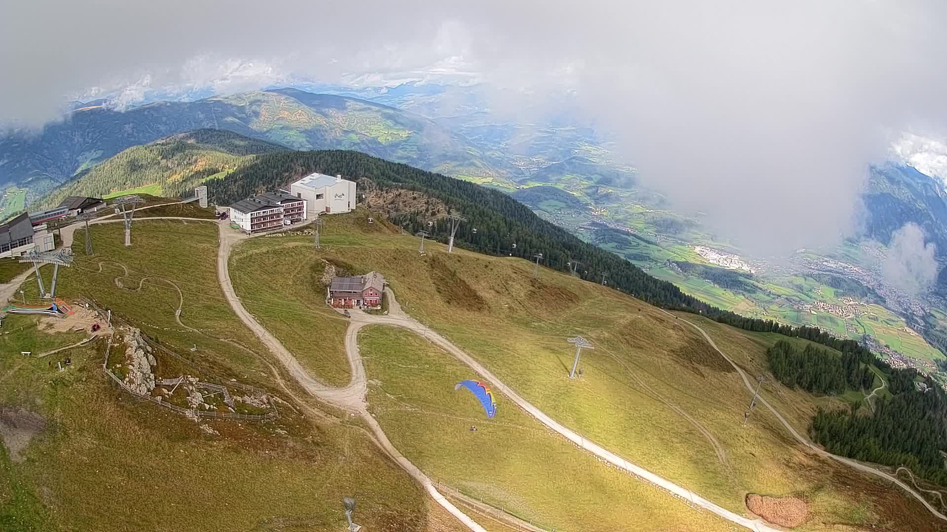 Smučišče Kronplatz – vrh | pogled na Bruneck