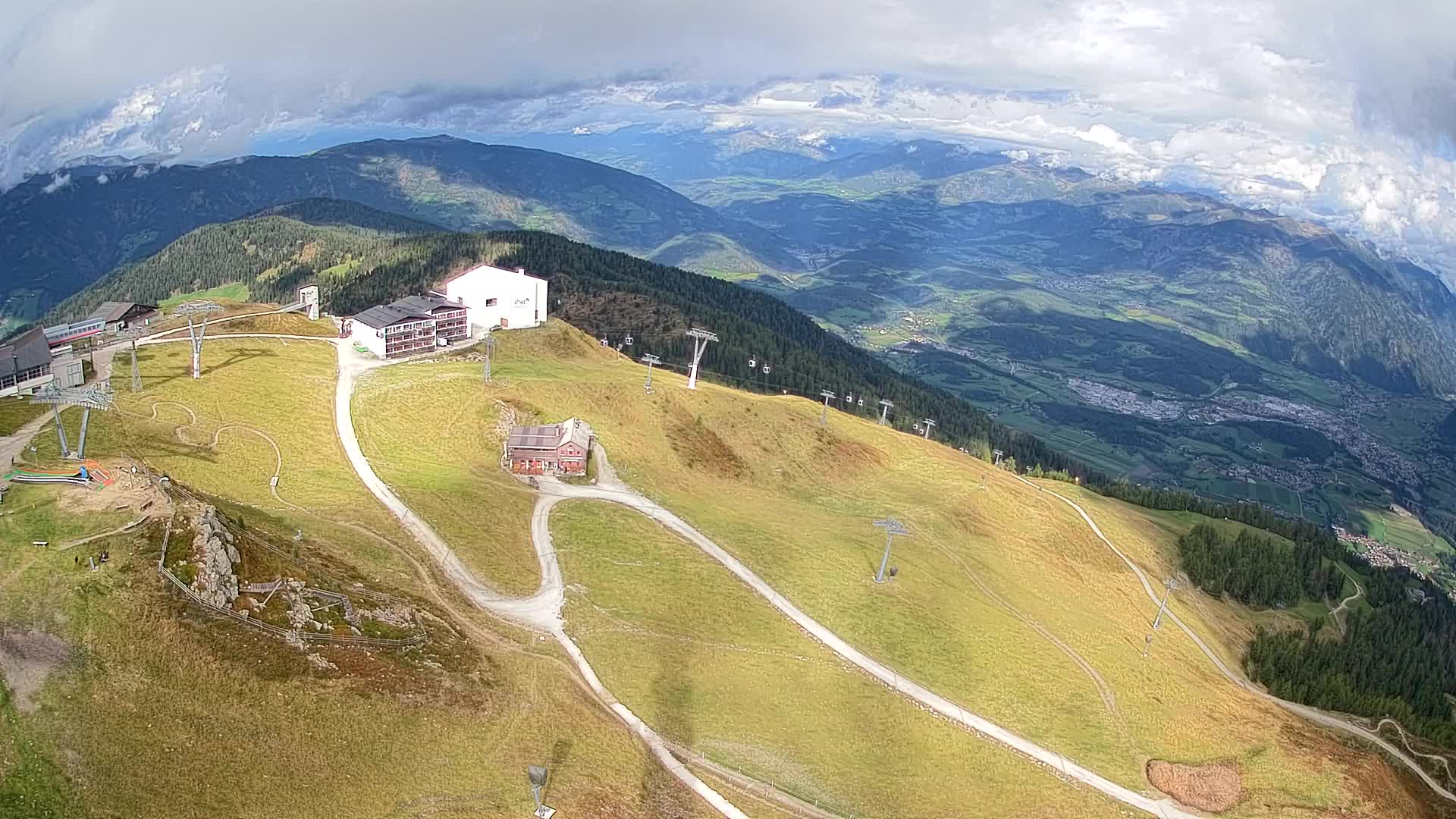 Kronplatz peak Ski resort | view to Bruneck