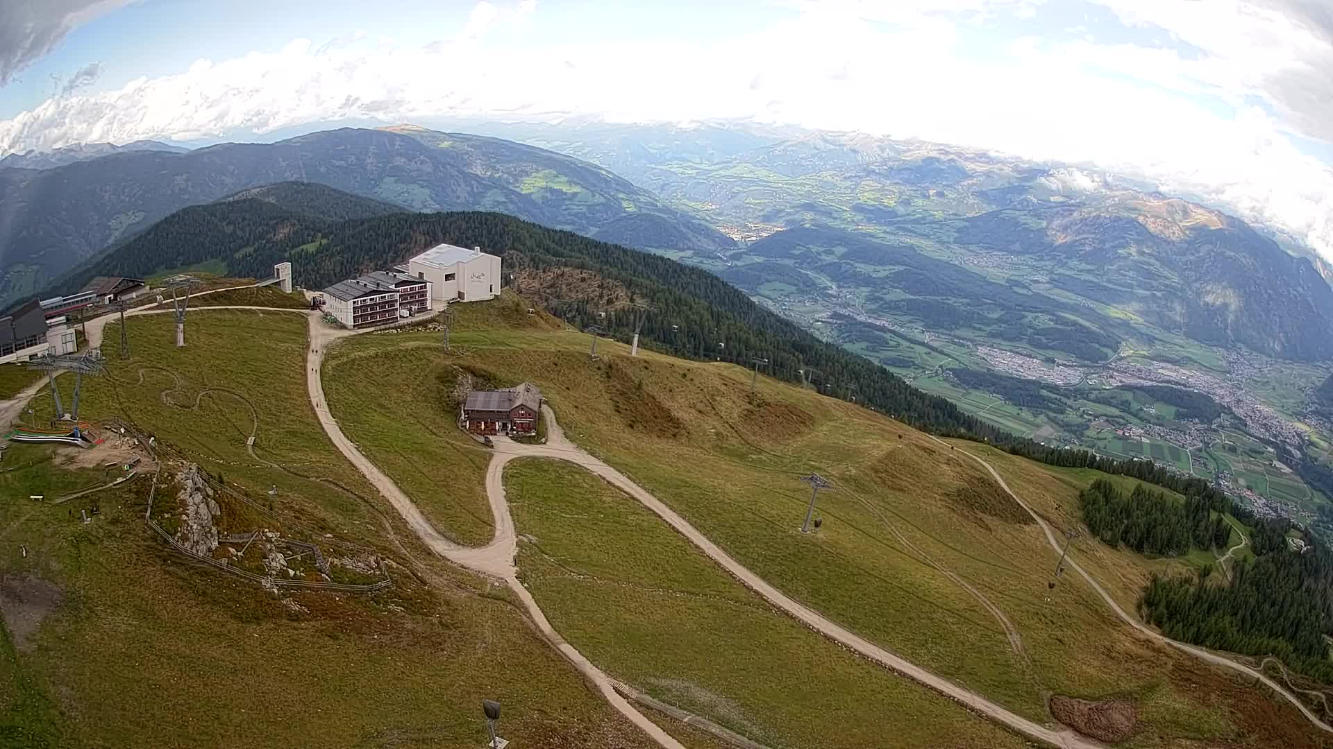 Kronplatz peak Ski resort | view to Bruneck