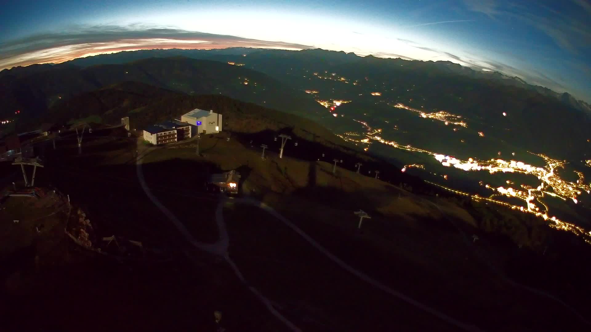 Kronplatz peak Ski resort | view to Bruneck