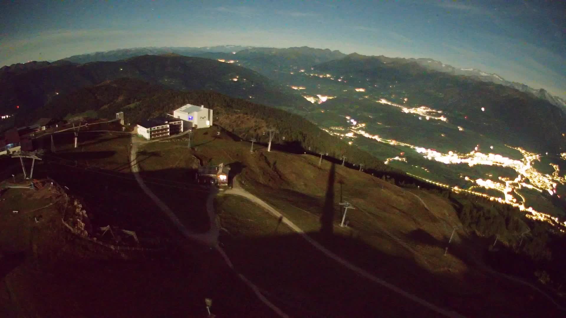 Kronplatz peak Ski resort | view to Bruneck