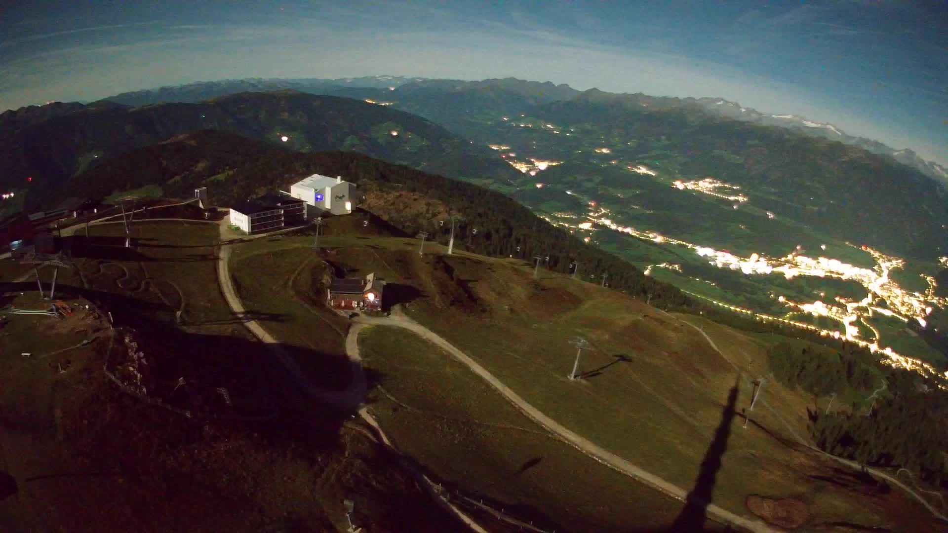 Skigebiet Kronplatz Gipfel | Blick auf Bruneck