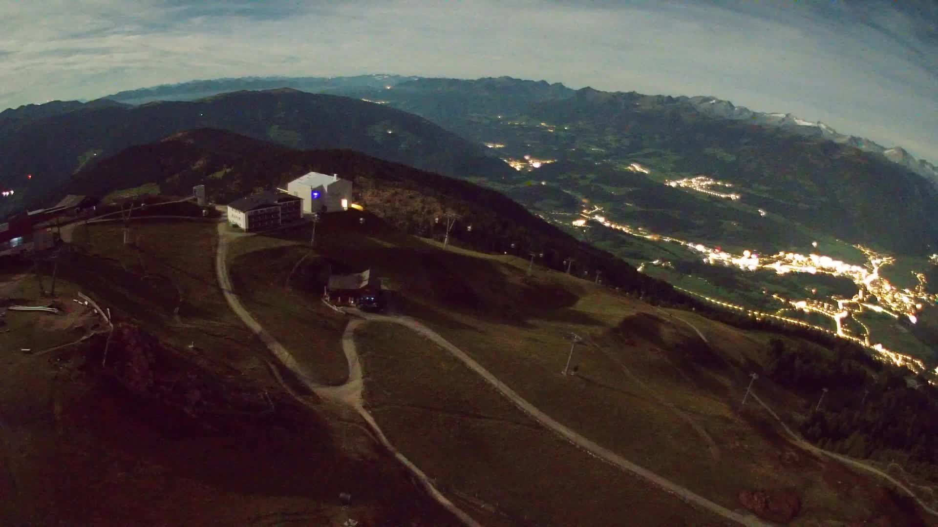 Skigebiet Kronplatz Gipfel | Blick auf Bruneck
