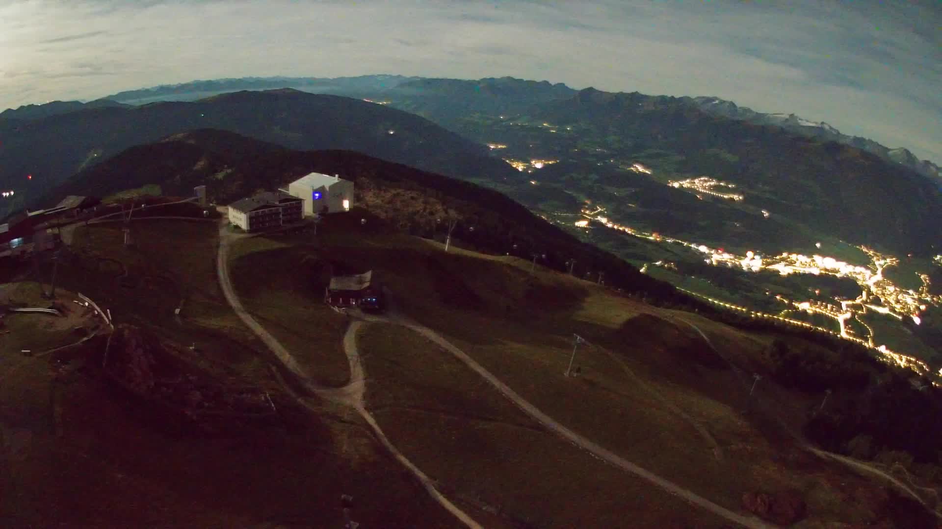 Skigebiet Kronplatz Gipfel | Blick auf Bruneck