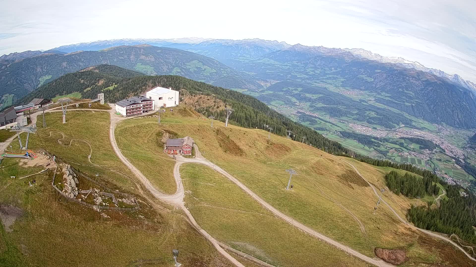 Kronplatz peak Ski resort | view to Bruneck