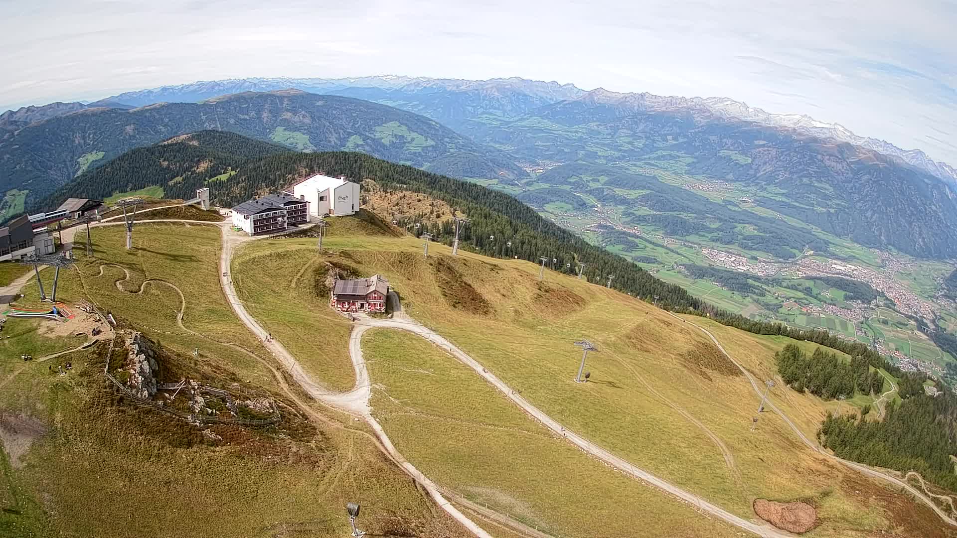 Station de ski Kronplatz sommet | vue sur Brunico