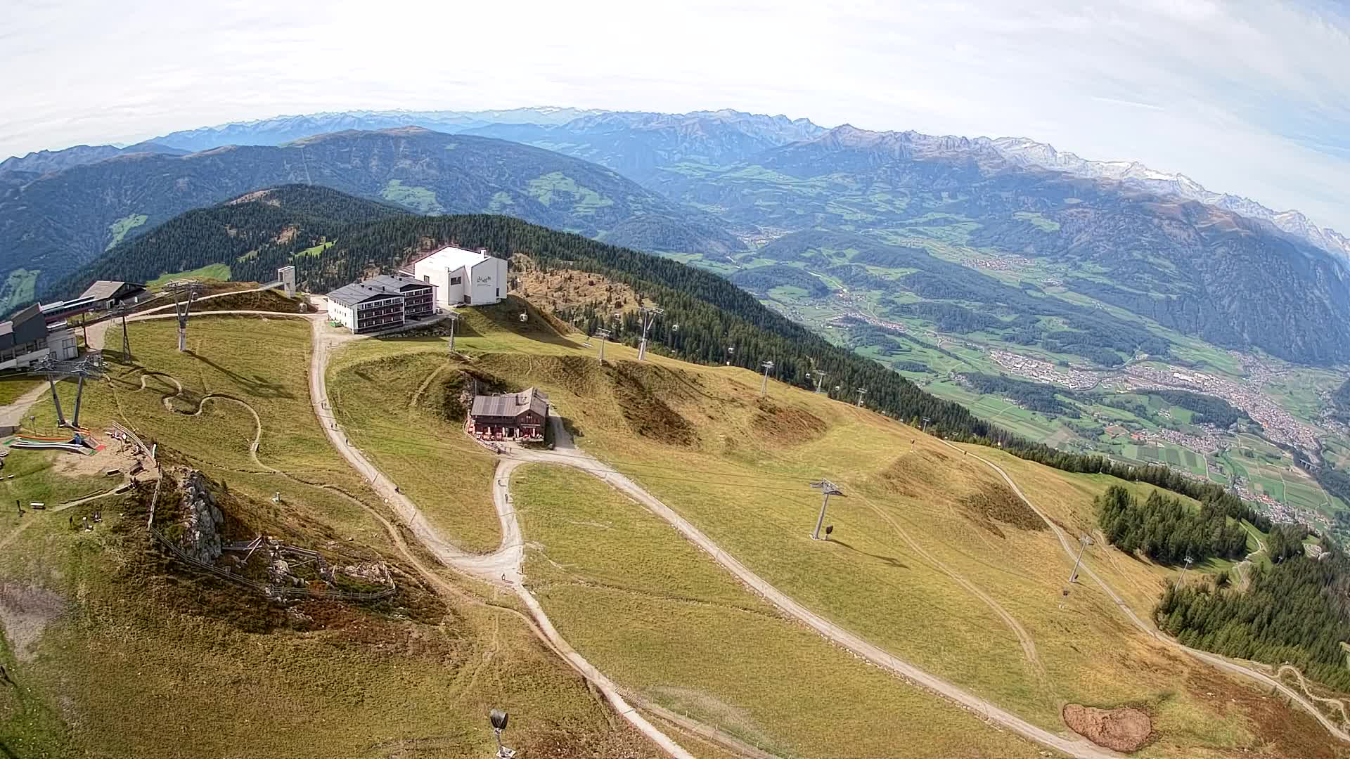 Station de ski Kronplatz sommet | vue sur Brunico