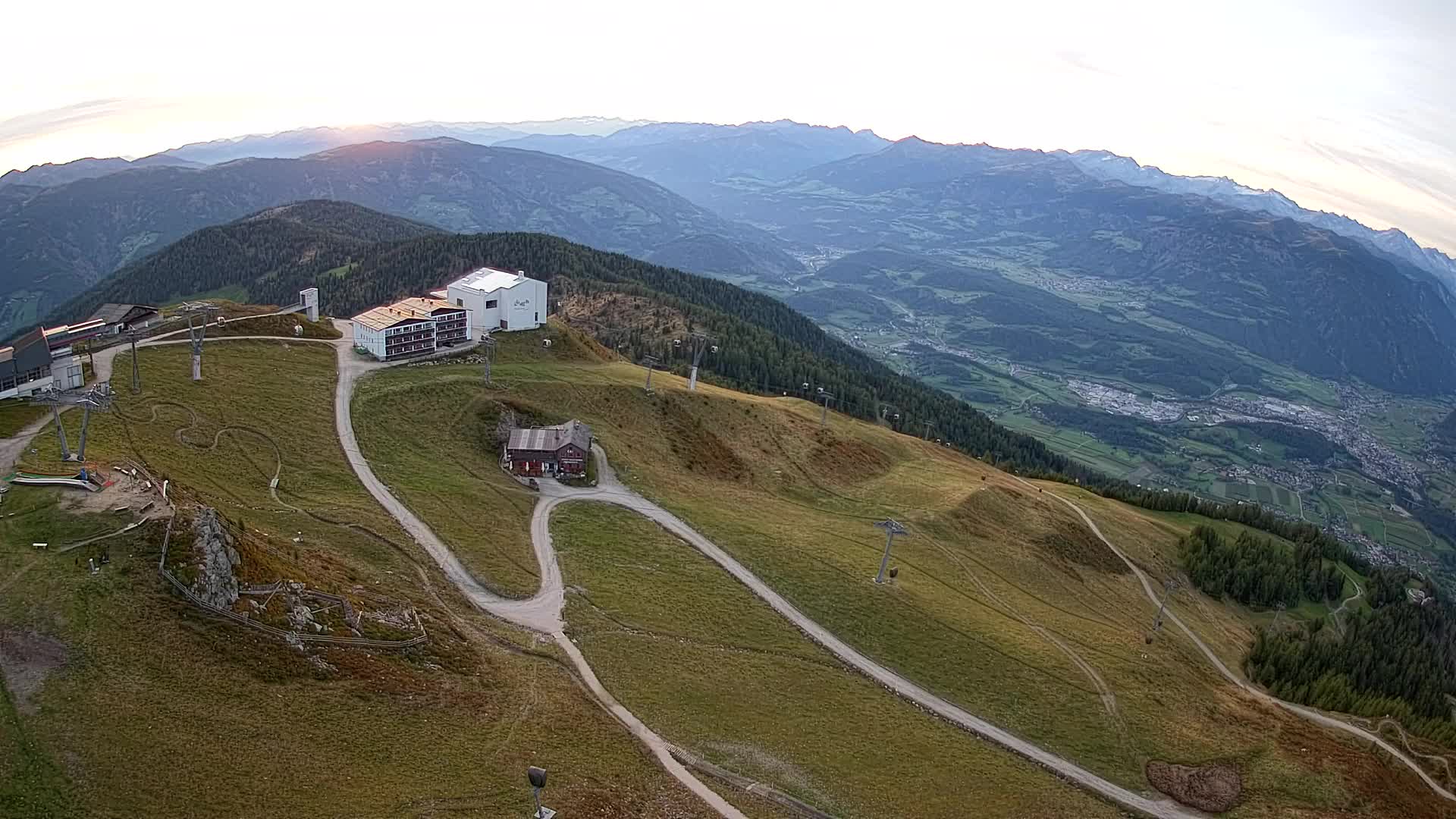 Kronplatz peak Ski resort | view to Bruneck