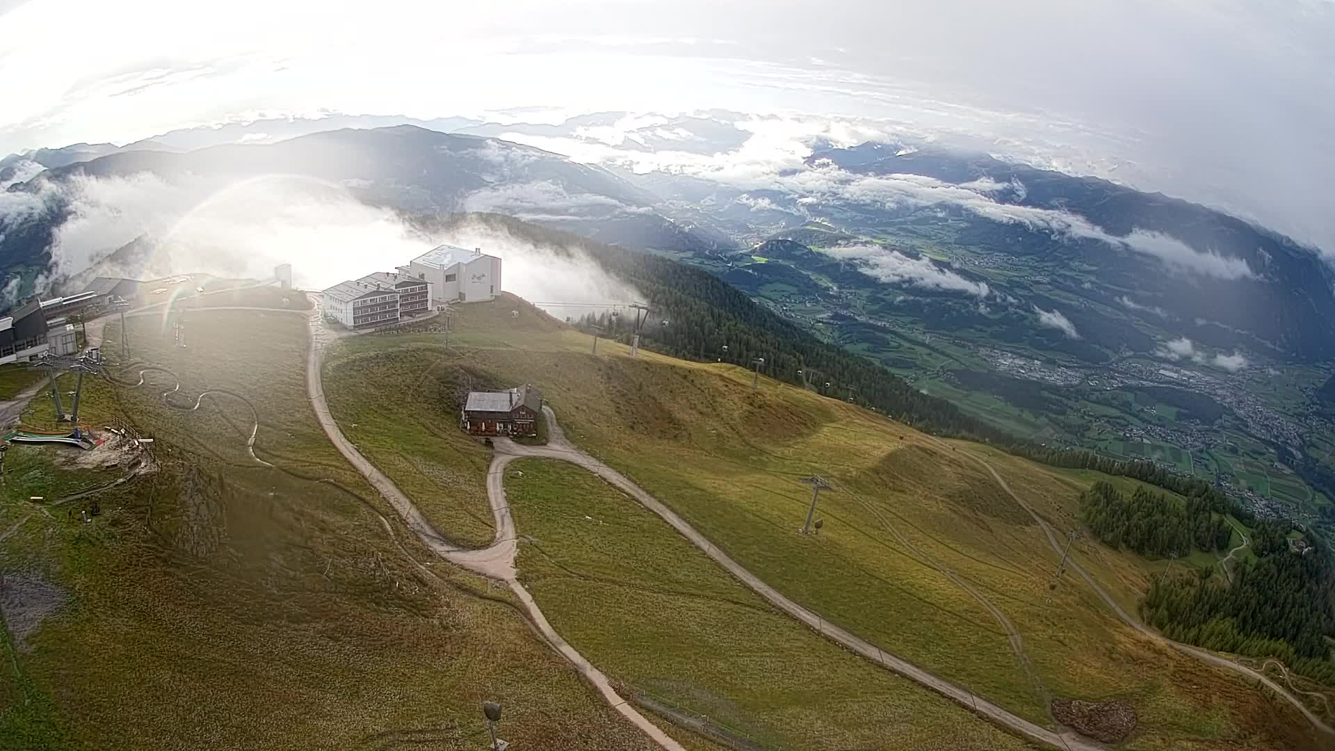 Stazione sciistica di Plan de Corones | vista su Brunico