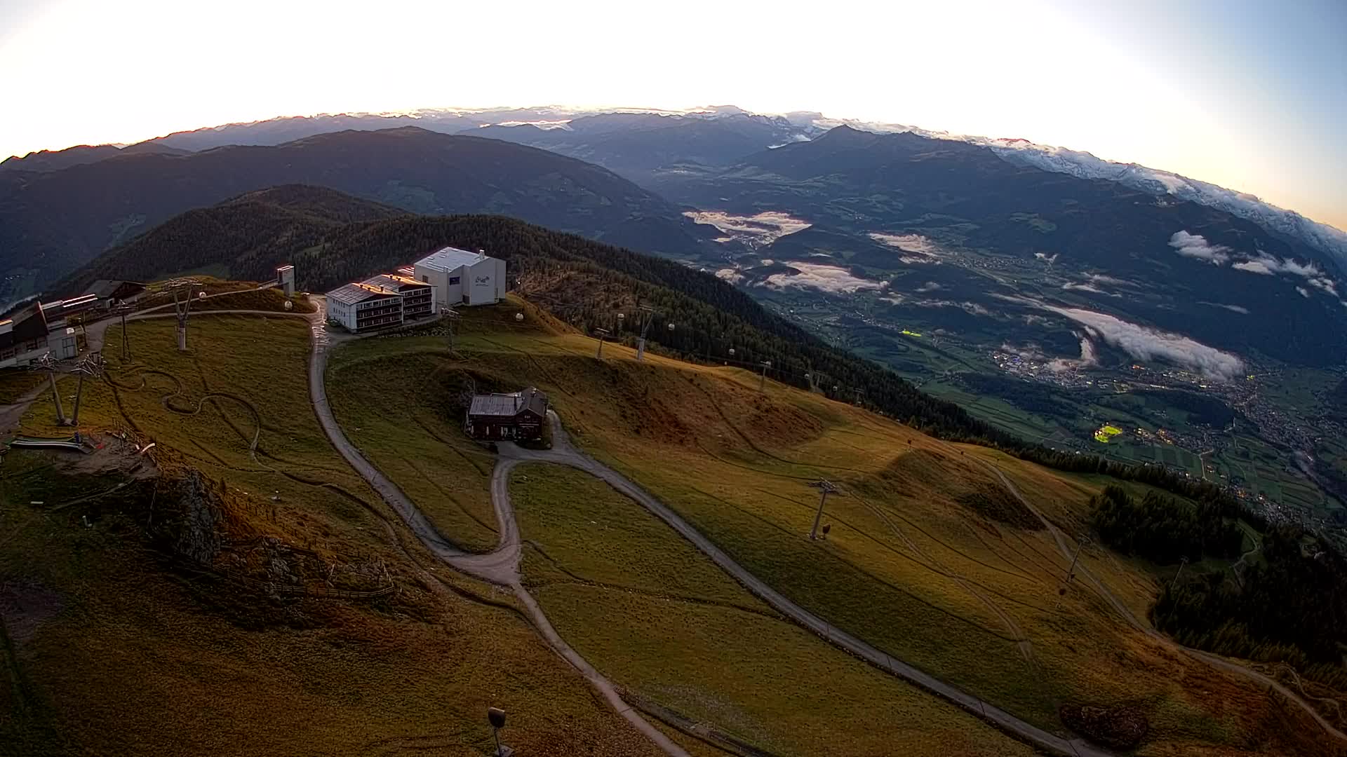 Kronplatz peak Ski resort | view to Bruneck
